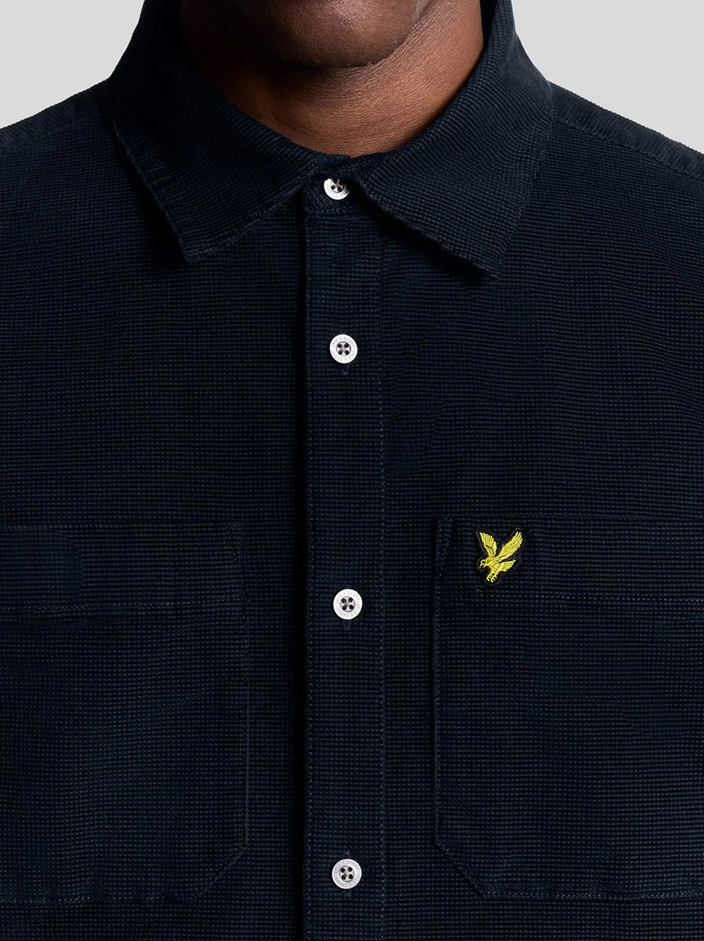 Mens Dark Navy Corduroy Shirt
