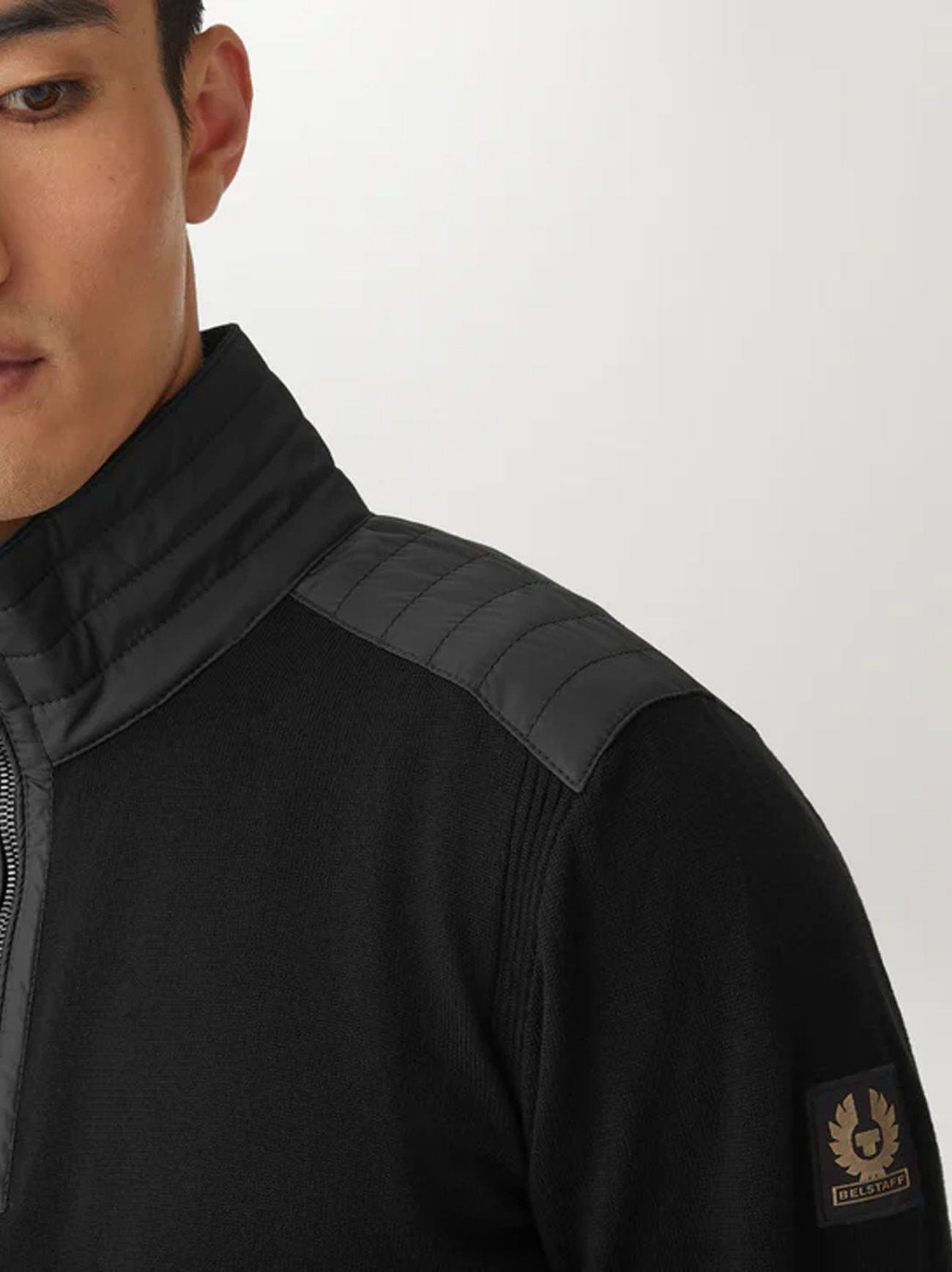 Mens Black Kilmington Quarter Zip Jumper