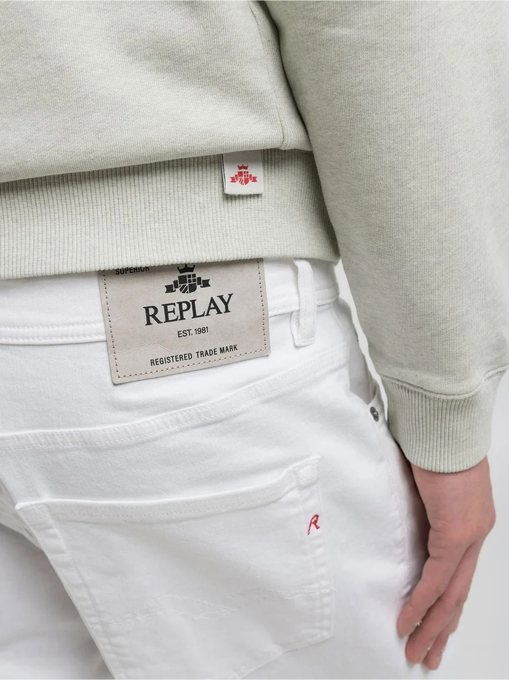 Mens White Grover Short