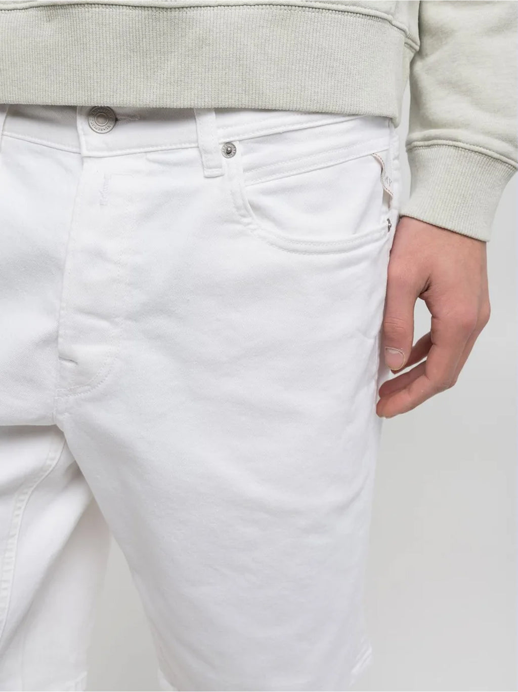 Mens White Grover Short