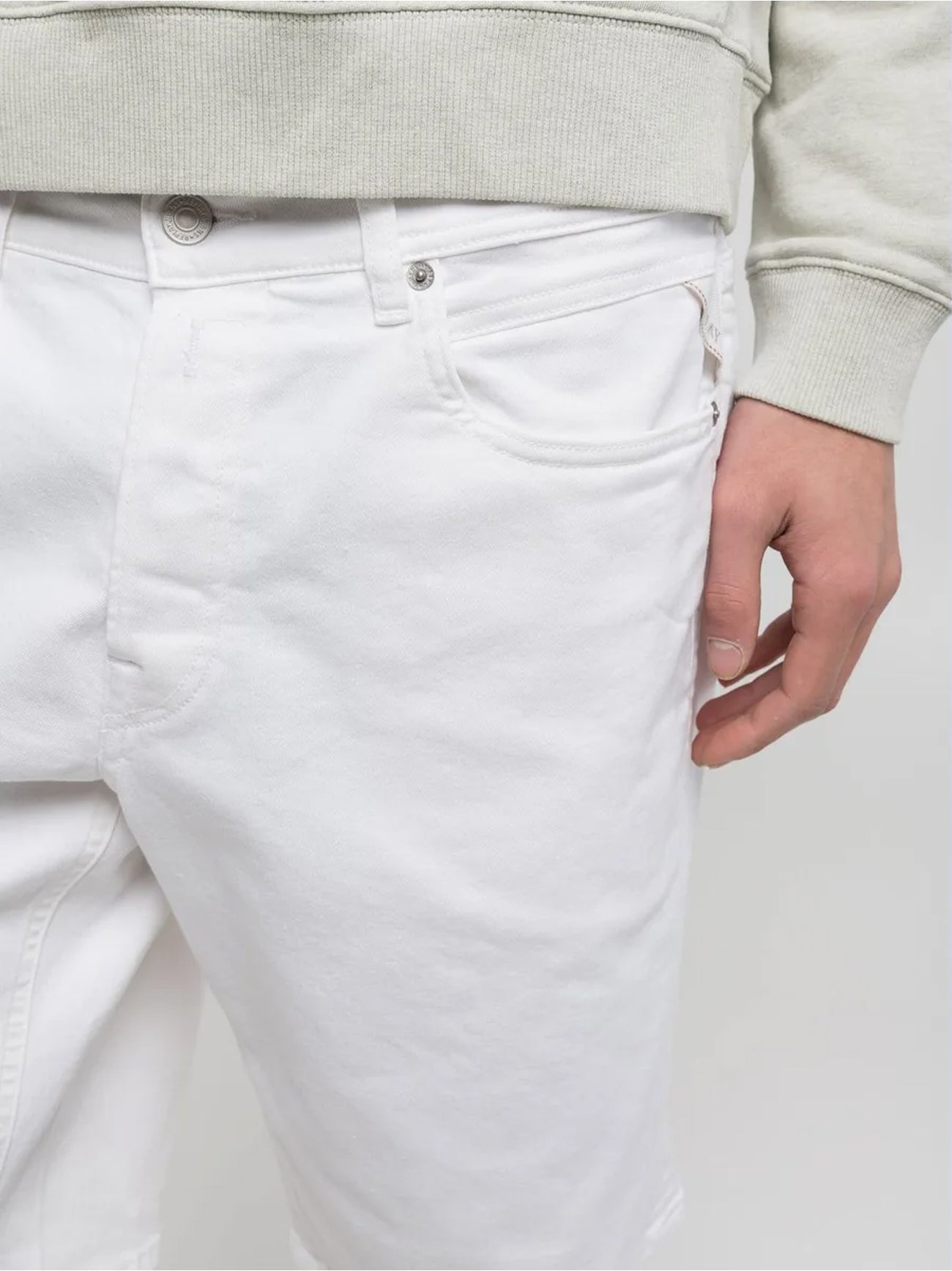 Mens White Grover Short