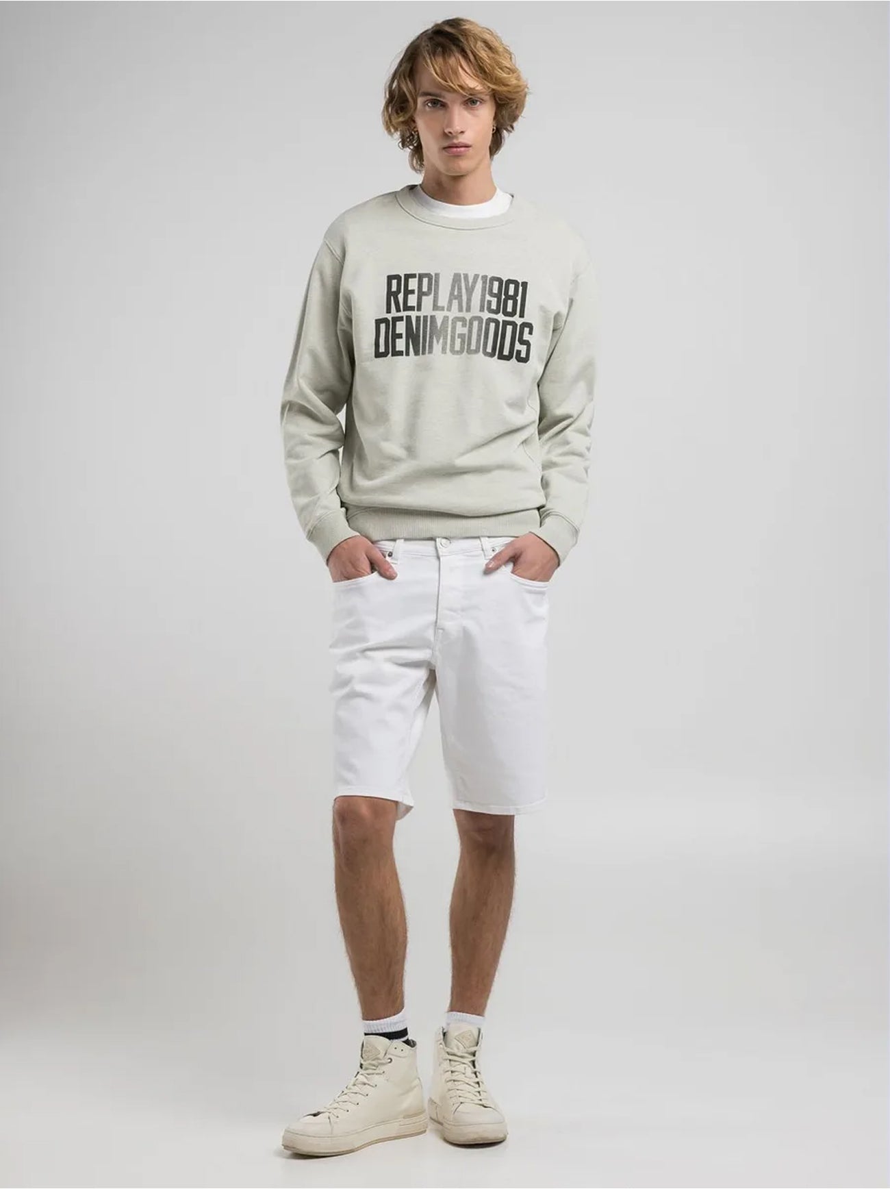 Mens White Grover Short