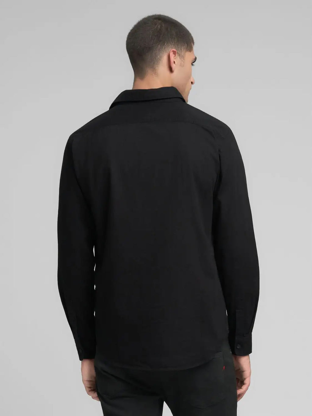 Mens Black Denim Shirt