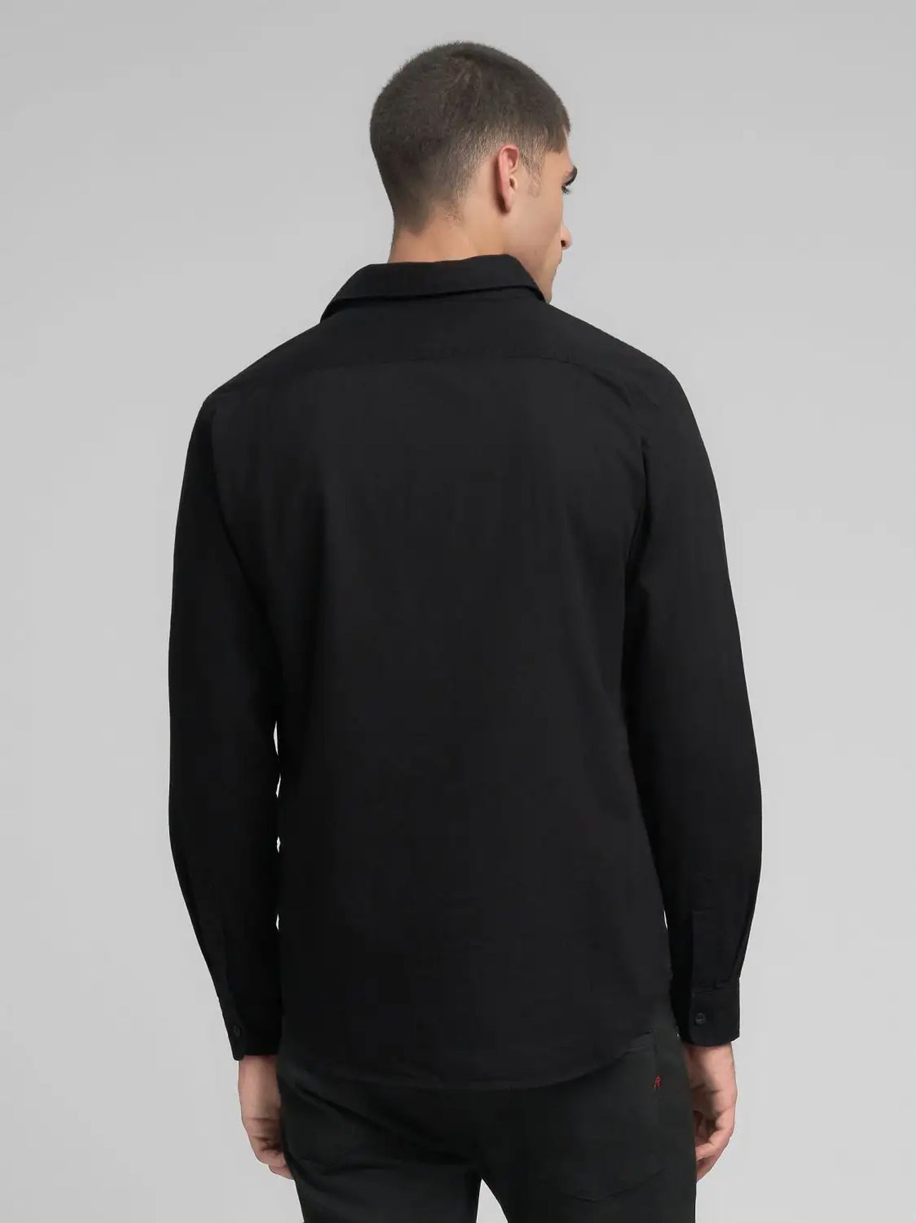 Mens Black Denim Shirt