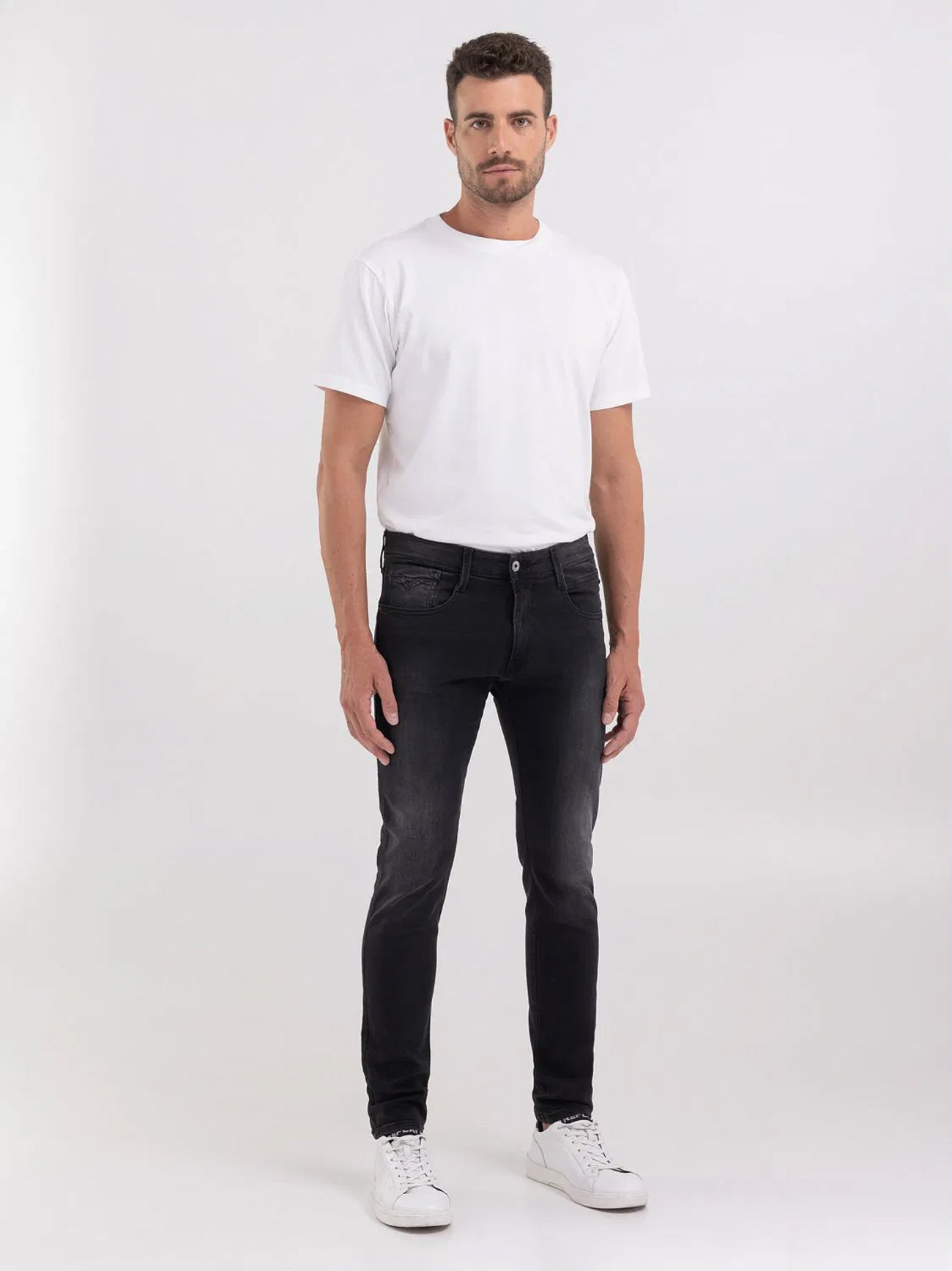 Mens Dark Grey Anbass Jean