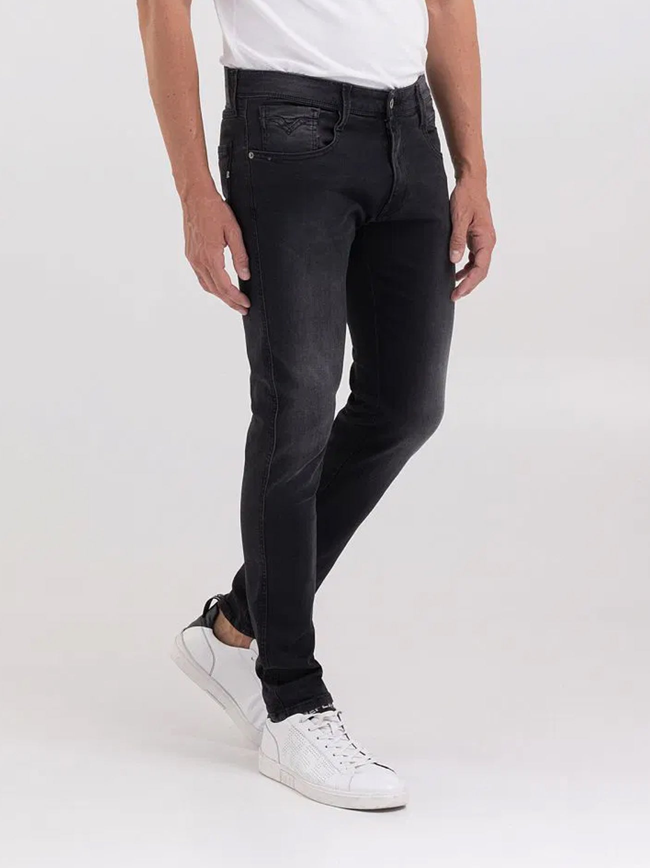 Mens Dark Grey Anbass Jean
