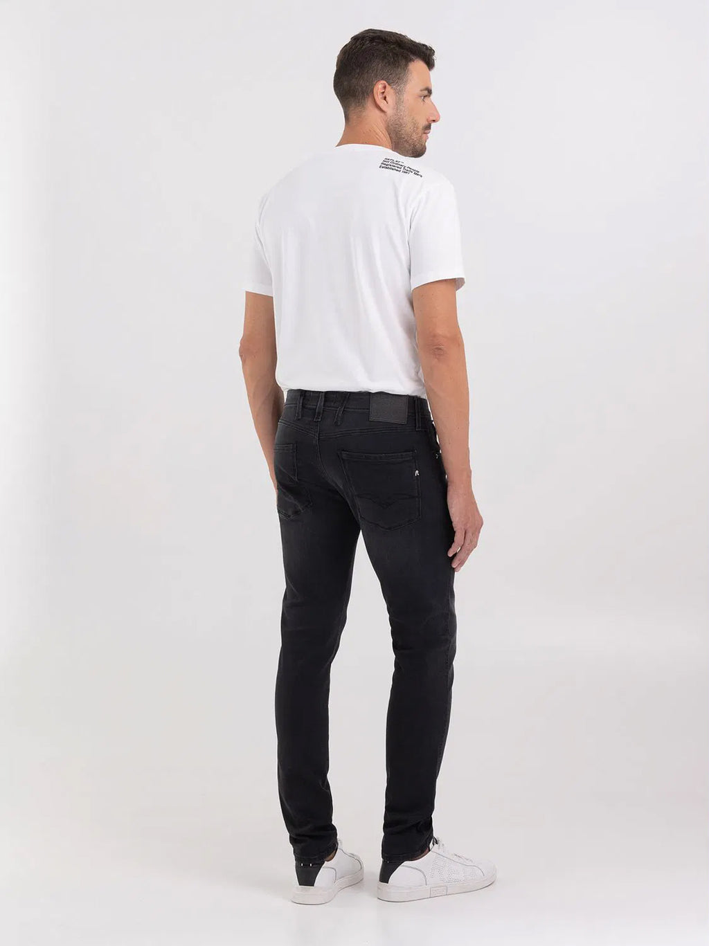 Mens Dark Grey Anbass Slim Jean