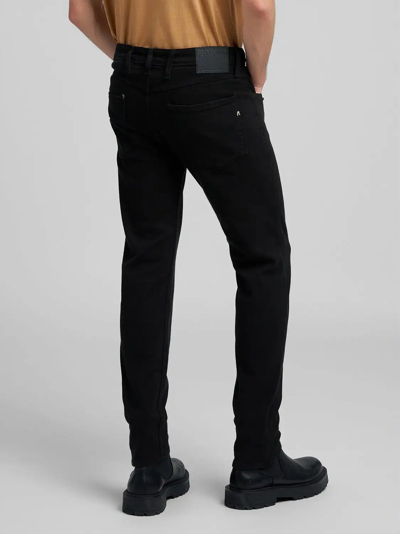Mens Black Anbass Slim Jean