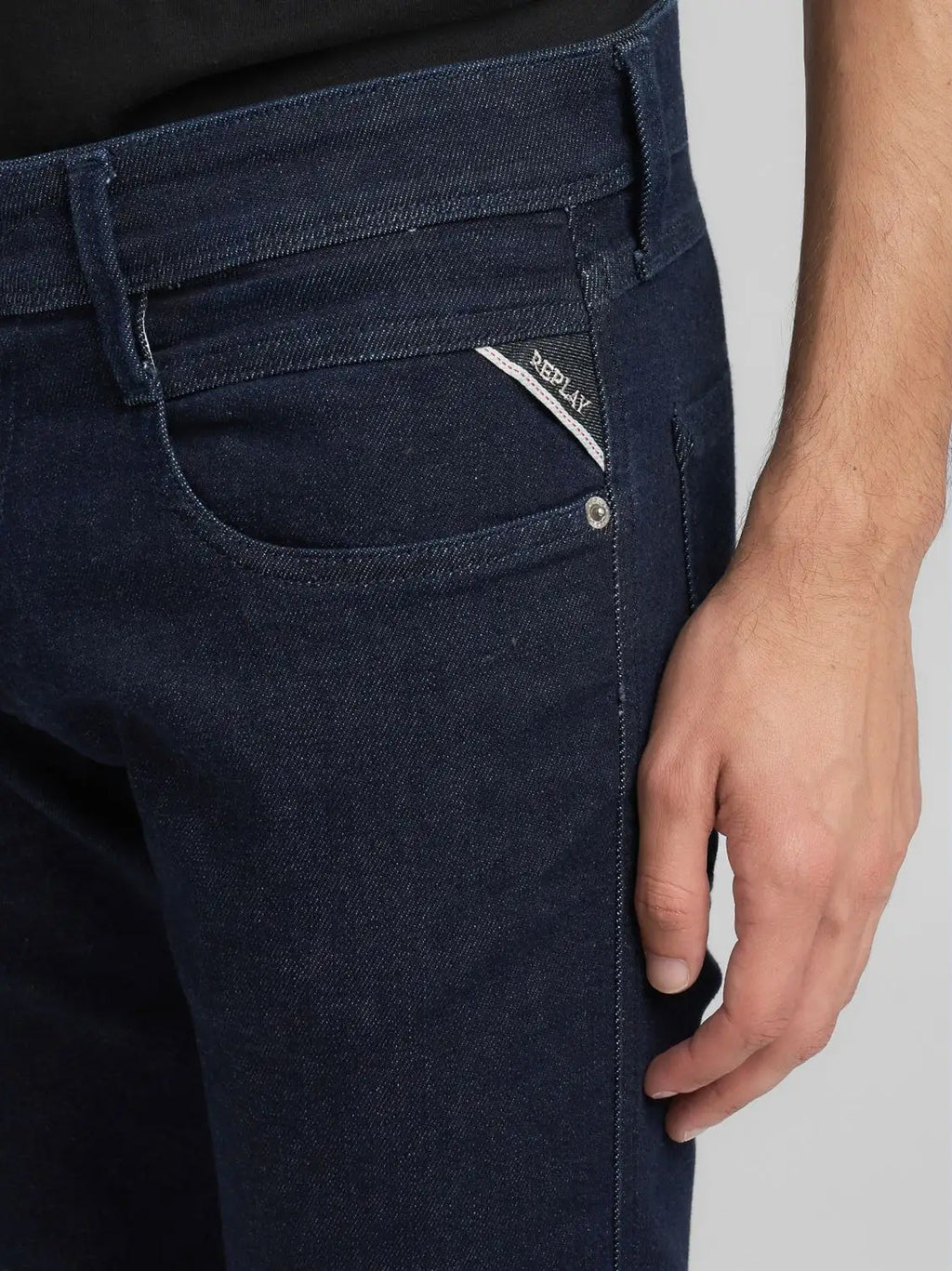 Mens Dark Blue Anbass Jean