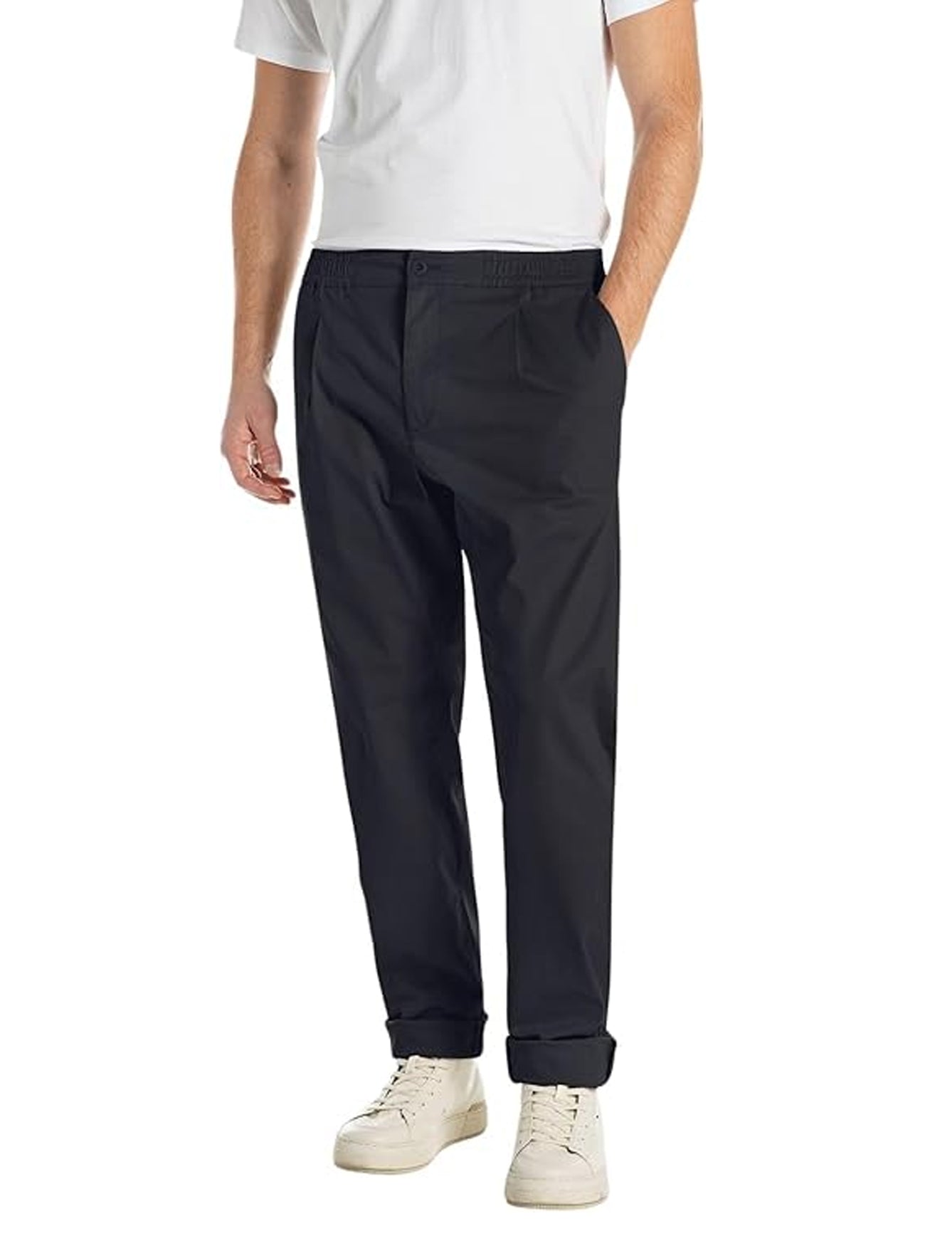Mens Dark Navy Adhann Chino