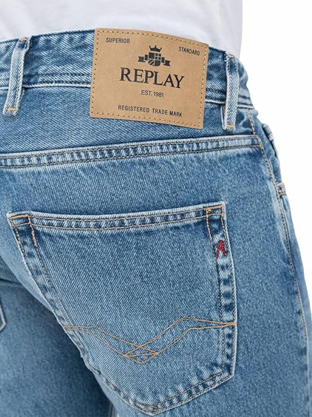 Mens Medium Blue Grover Jean