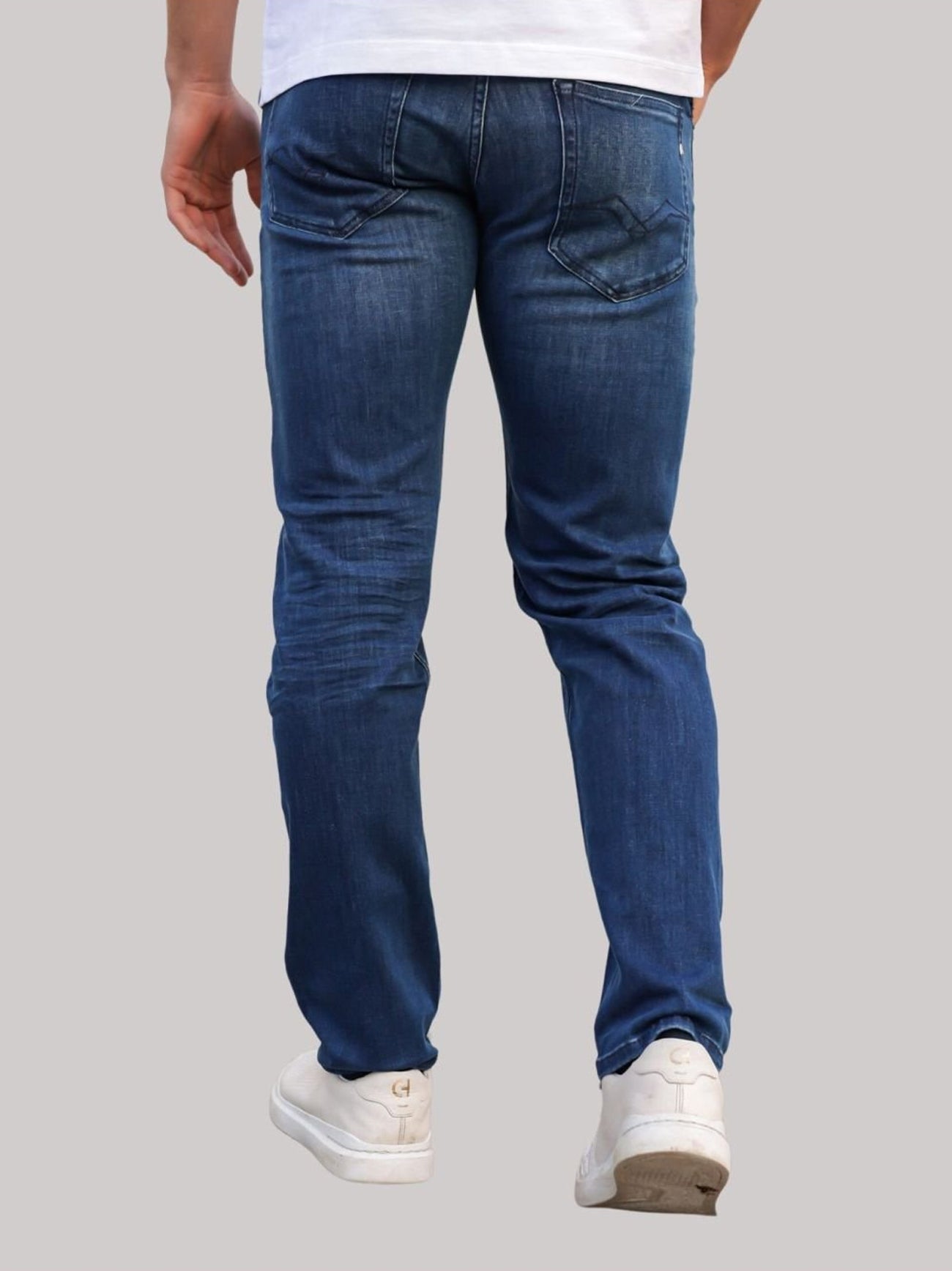 Mens Medium Blue Grover Straight Leg Jean