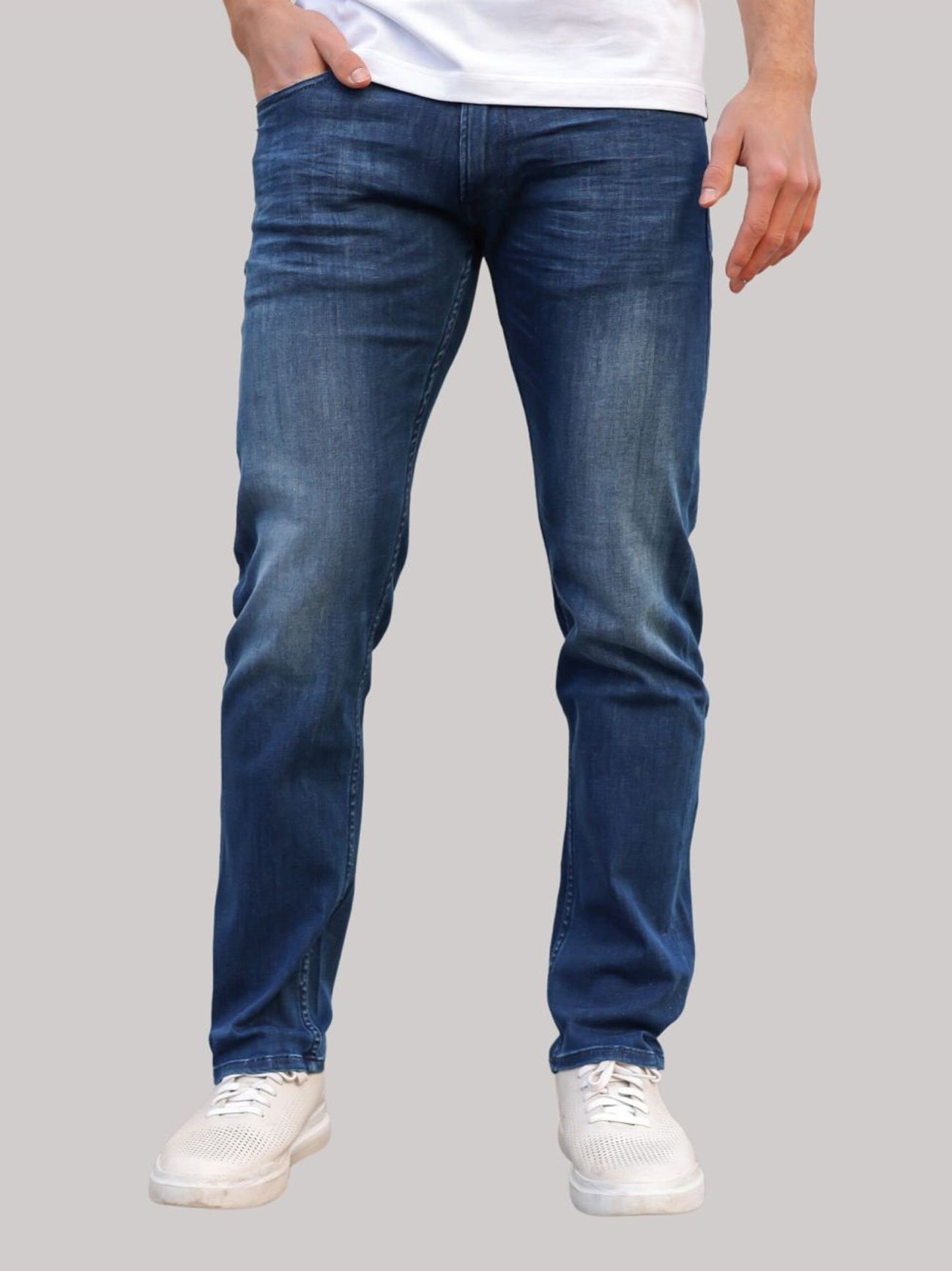 Mens Medium Blue Grover Straight Leg Jean