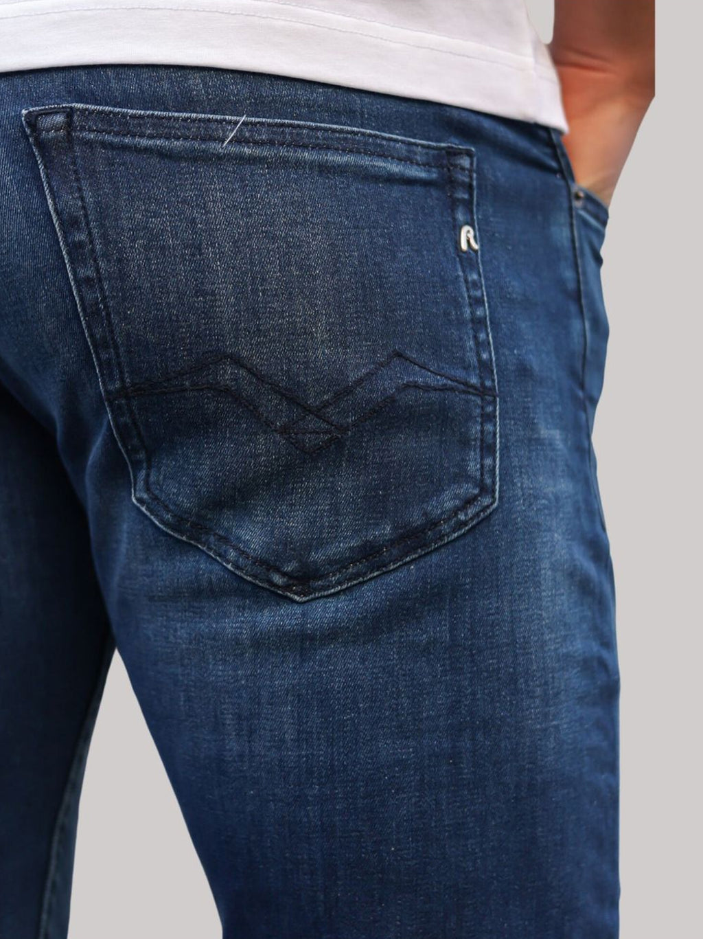 Mens Medium Blue Grover Straight Leg Jean