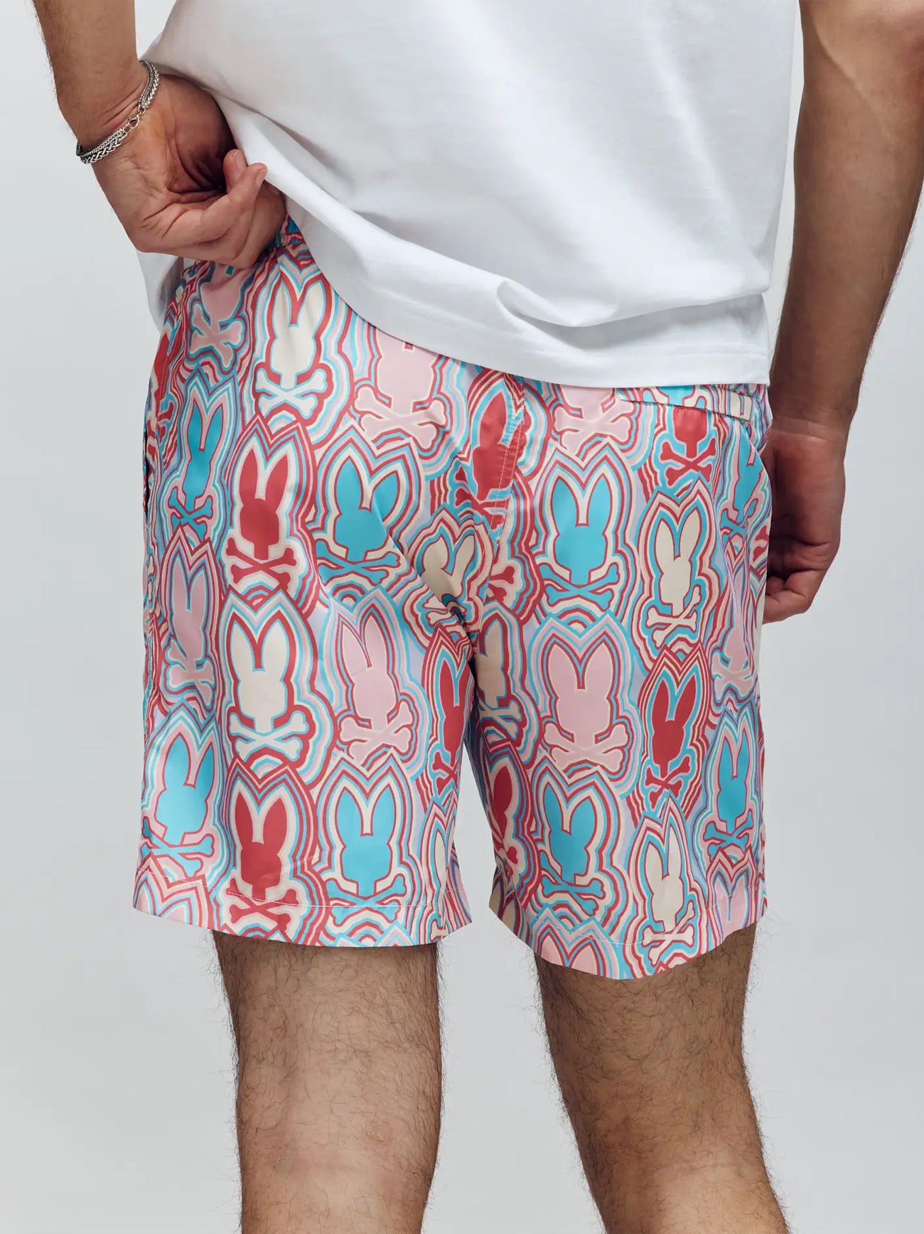 Mens White Cap Grey Chuck Lightweight Swim Short