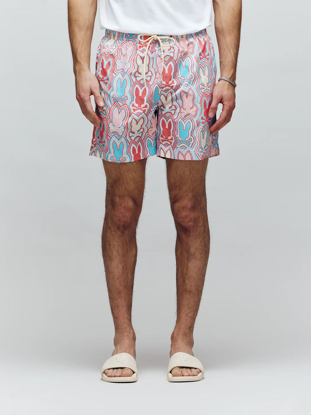 Mens White Cap Grey Chuck Lightweight Swim Short