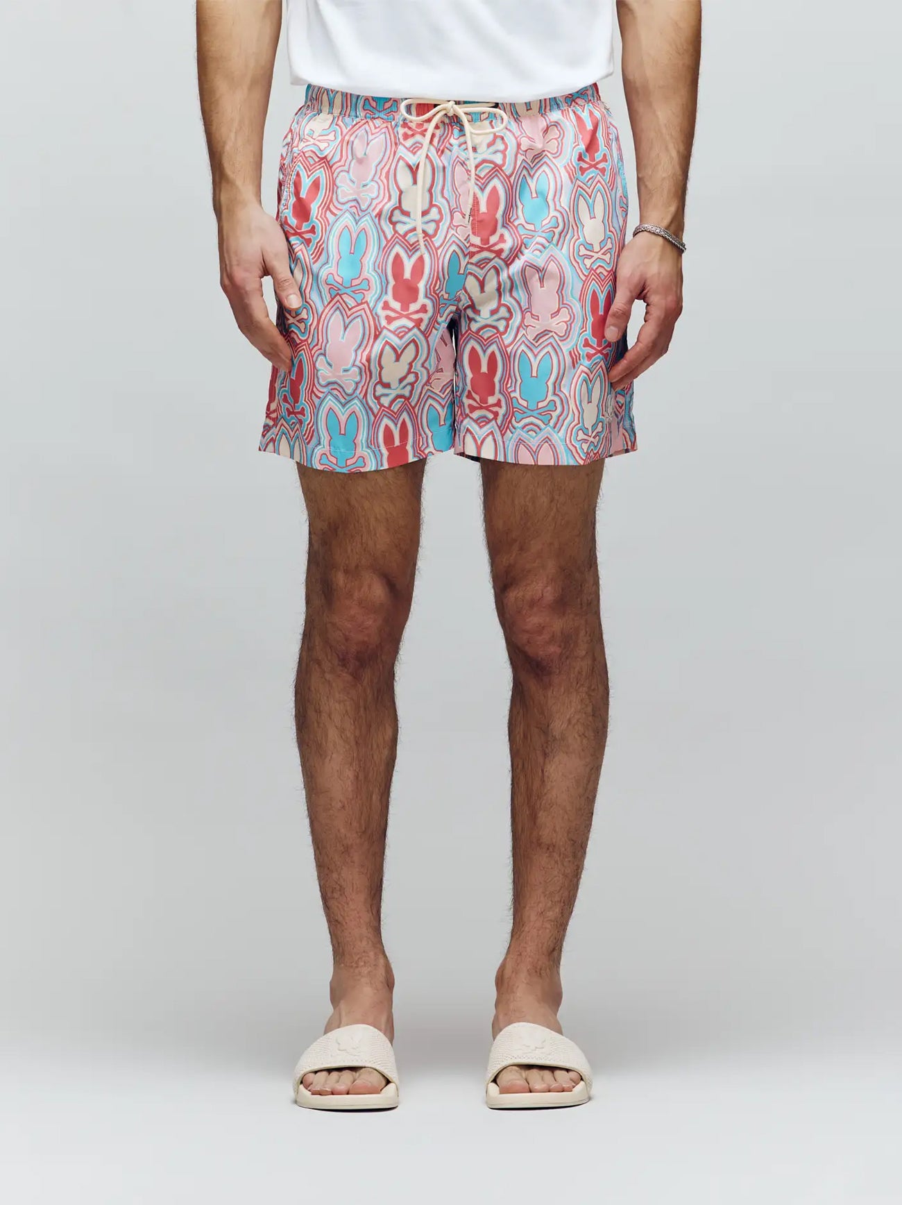 Mens White Cap Grey Chuck Lightweight Swim Short