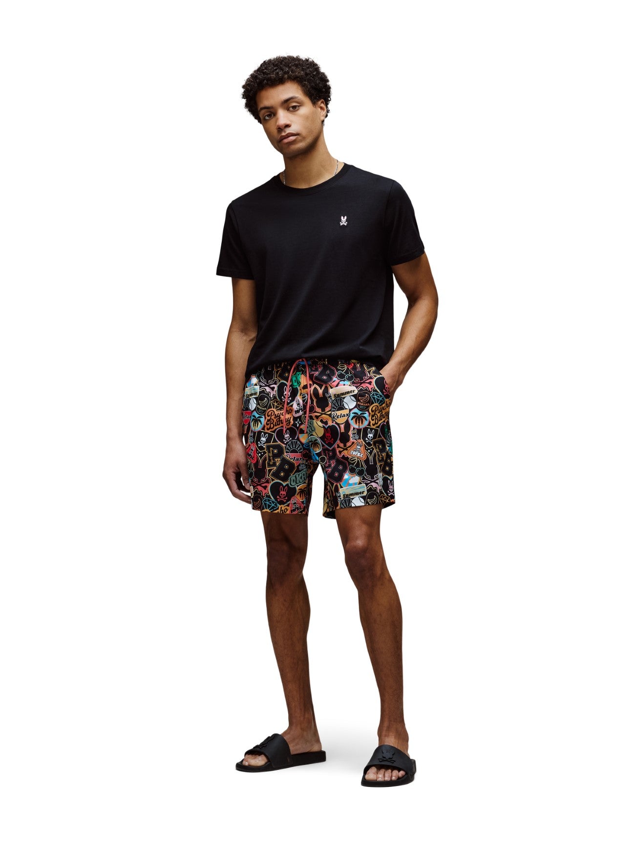 Mens Black Marco Swim Short