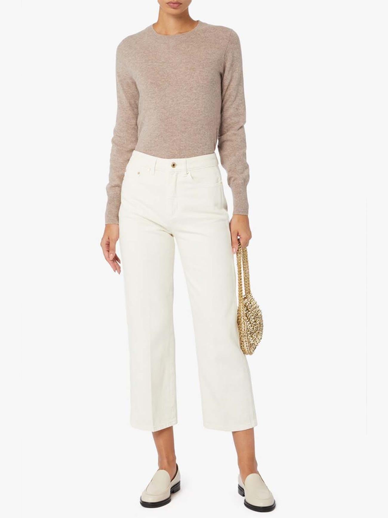 Womens Bone Crop Flare Jean