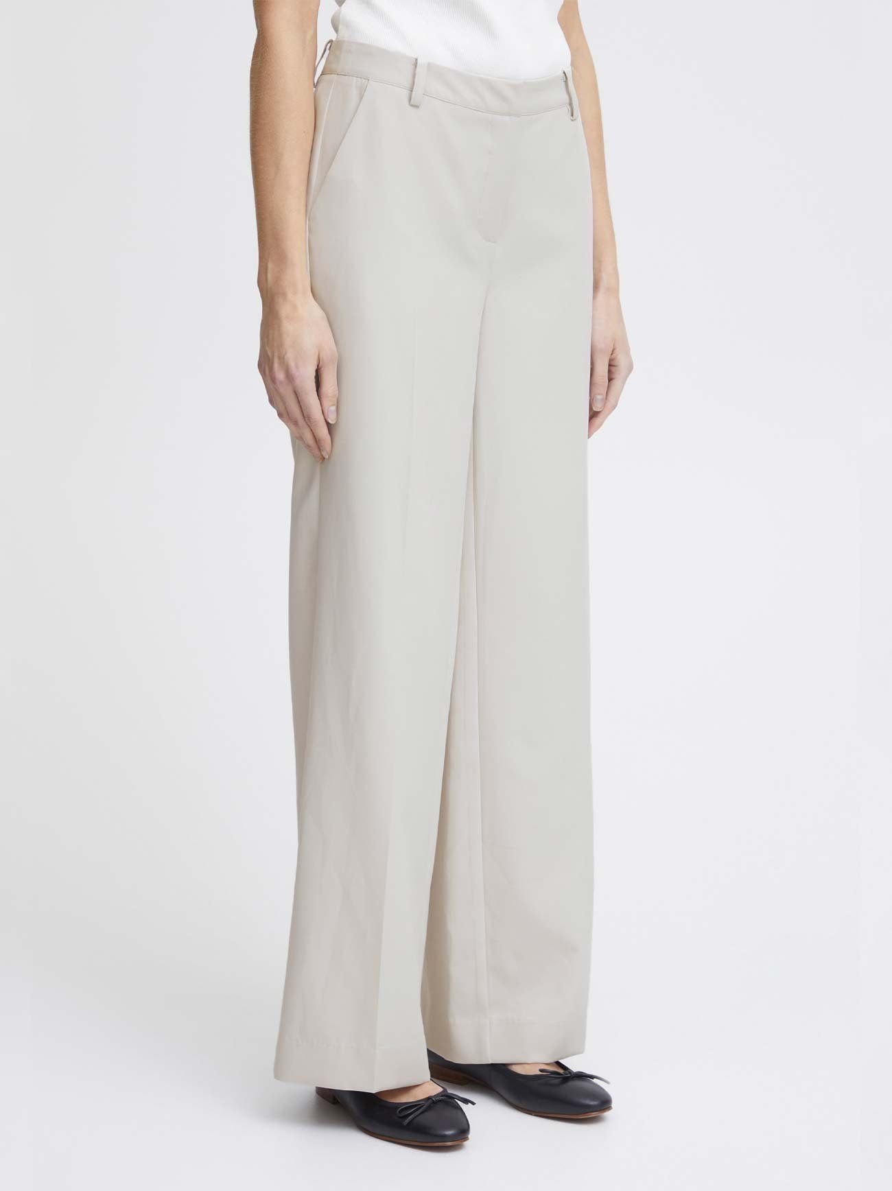 Womens Silver Grey Lexi Wide Trouser