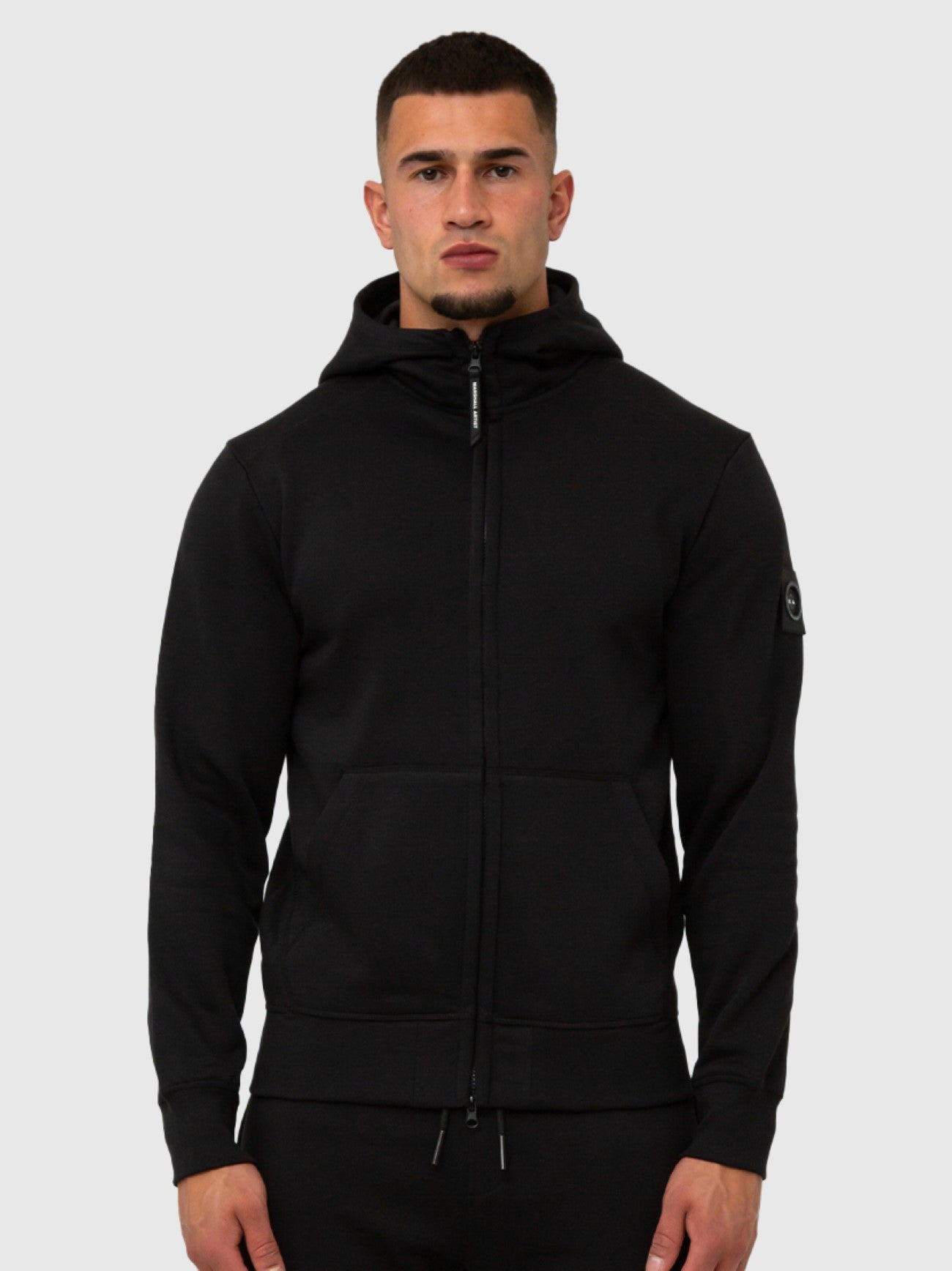Mens Black Siren Full Zip Hoodie