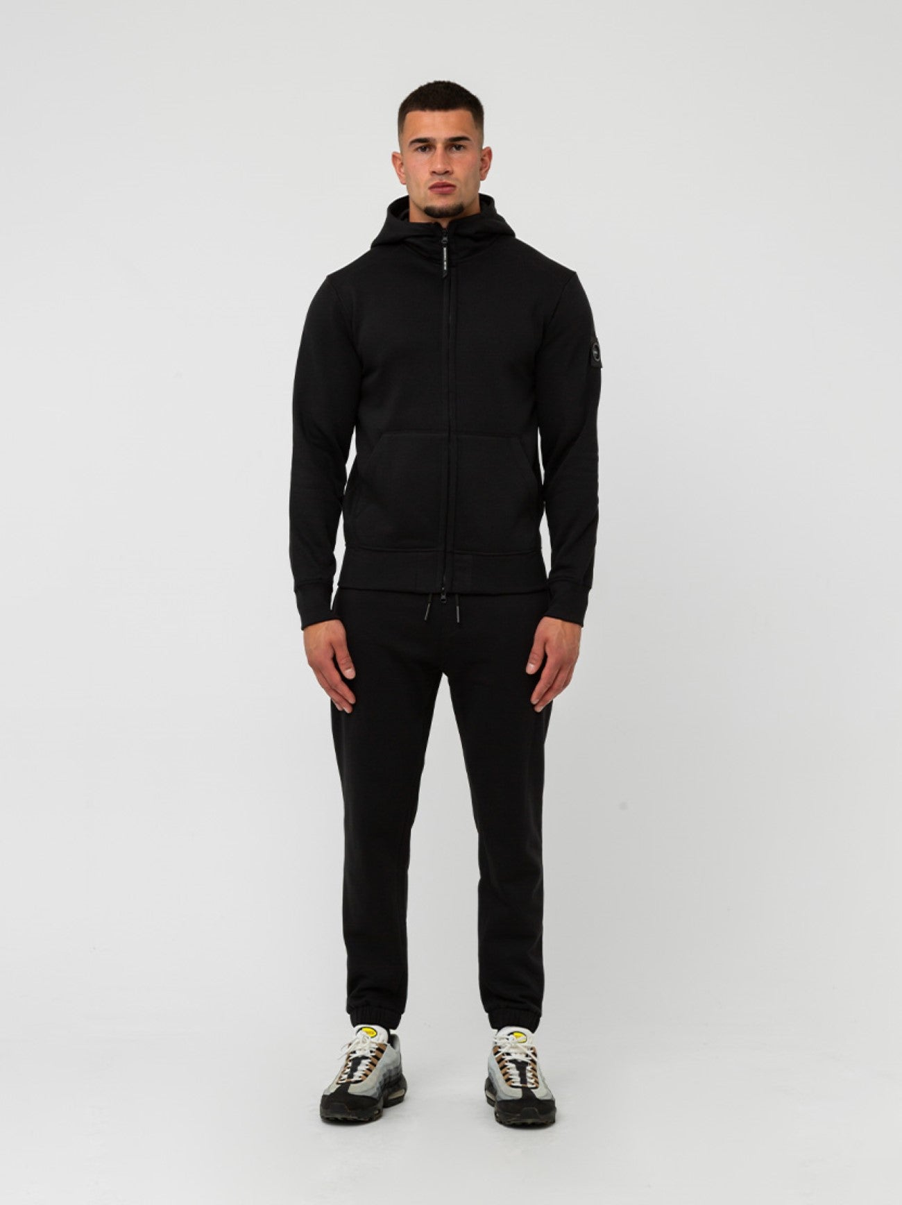 Mens Black Siren Full Zip Hoodie
