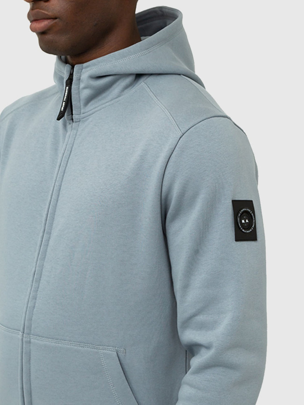 Mens Nardo Grey Siren Full Zip Hoodie