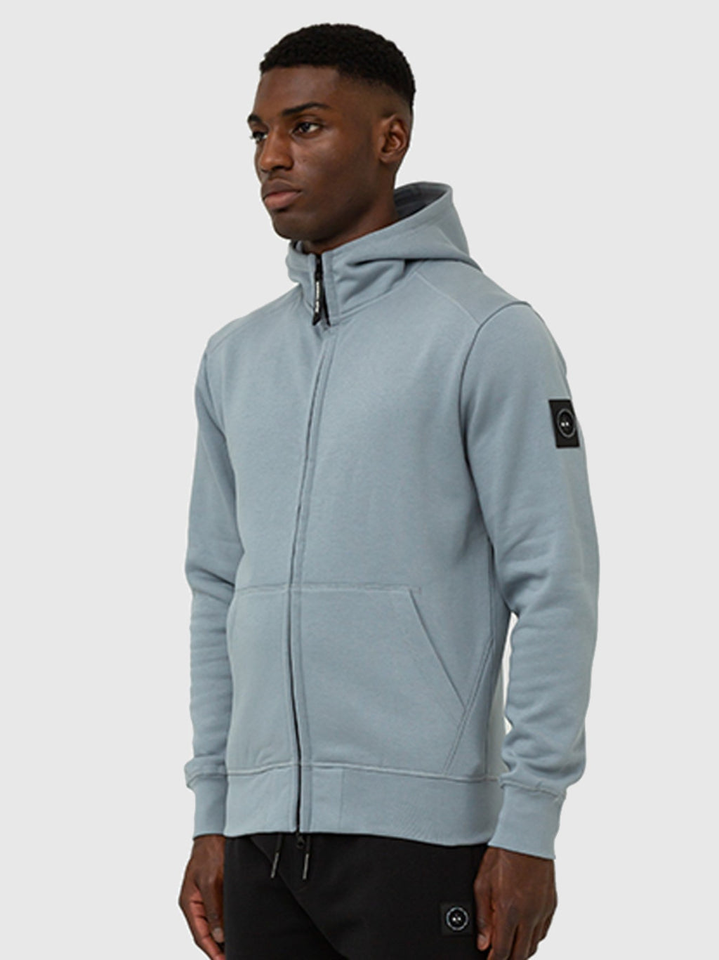 Mens Nardo Grey Siren Full Zip Hoodie