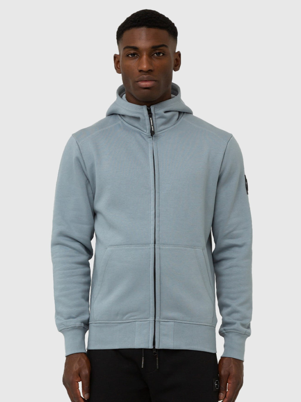 Mens Nardo Grey Siren Full Zip Hoodie
