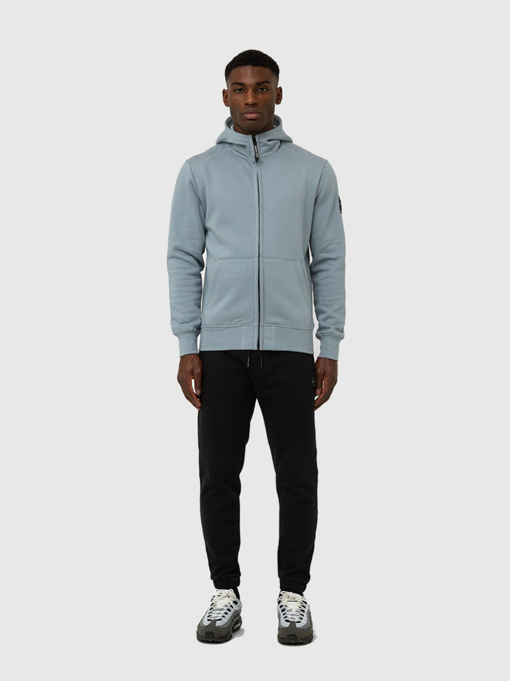 Mens Nardo Grey Siren Full Zip Hoodie