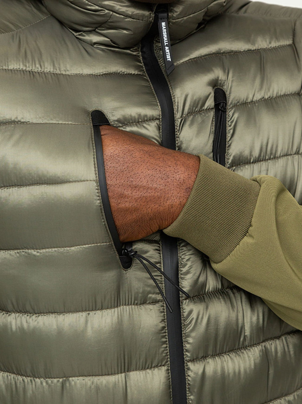 Mens Olive Ibrido Sofshell Jacket