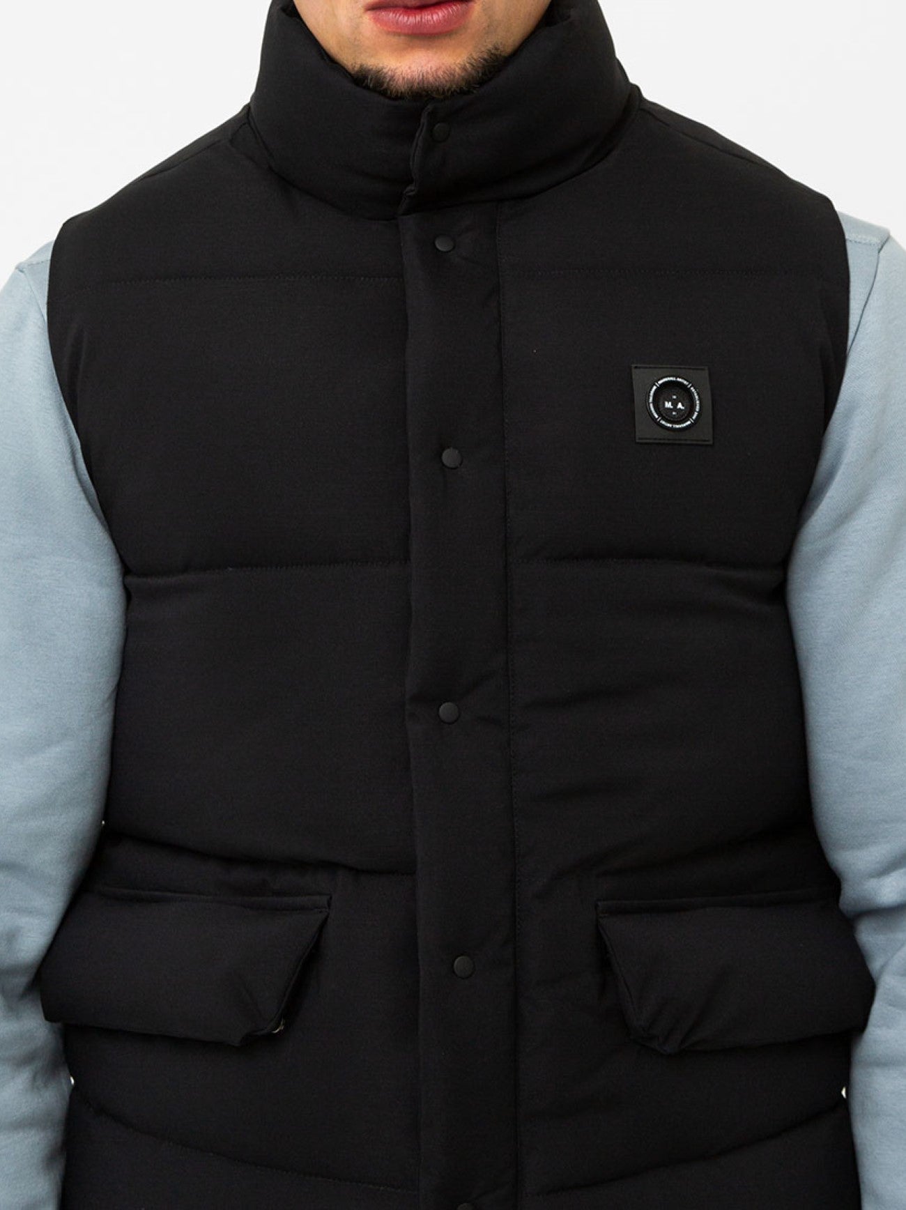 Mens Black Pinnacle Gilet