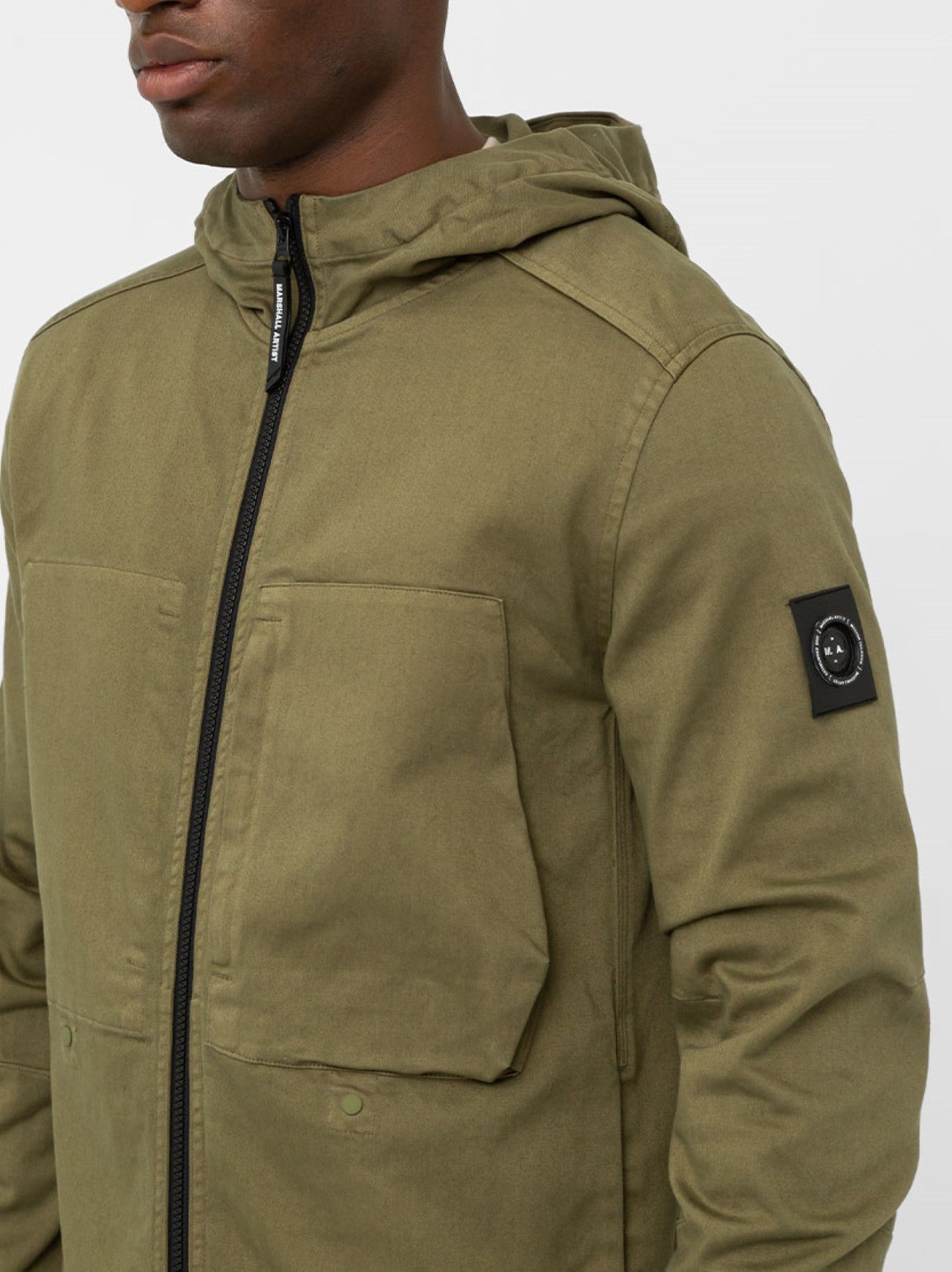 Mens Olive Battalglia Hoodie
