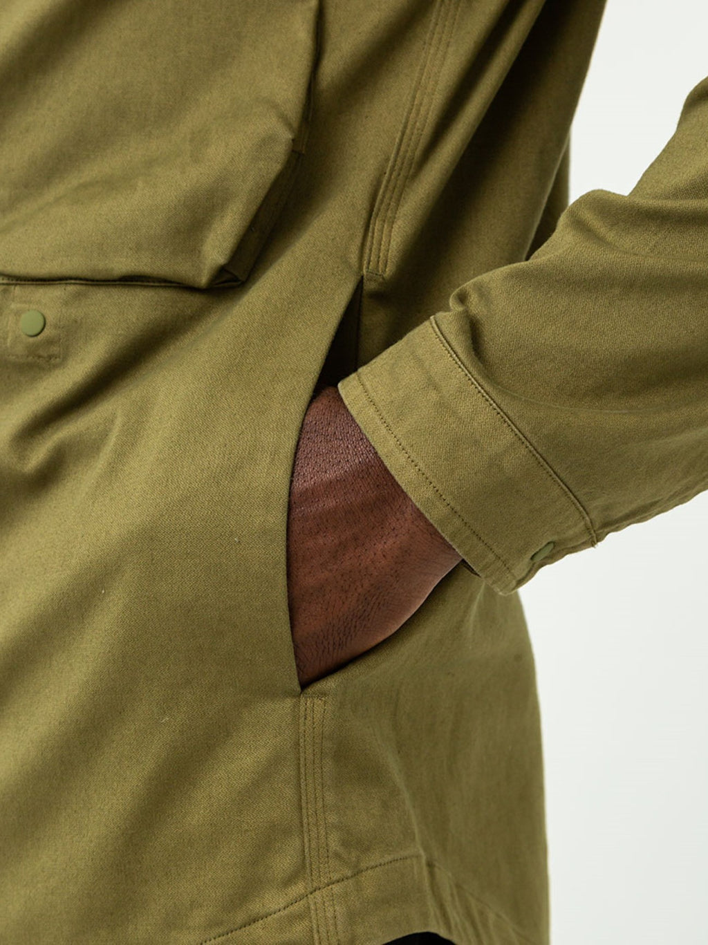 Mens Olive Battalglia Hoodie