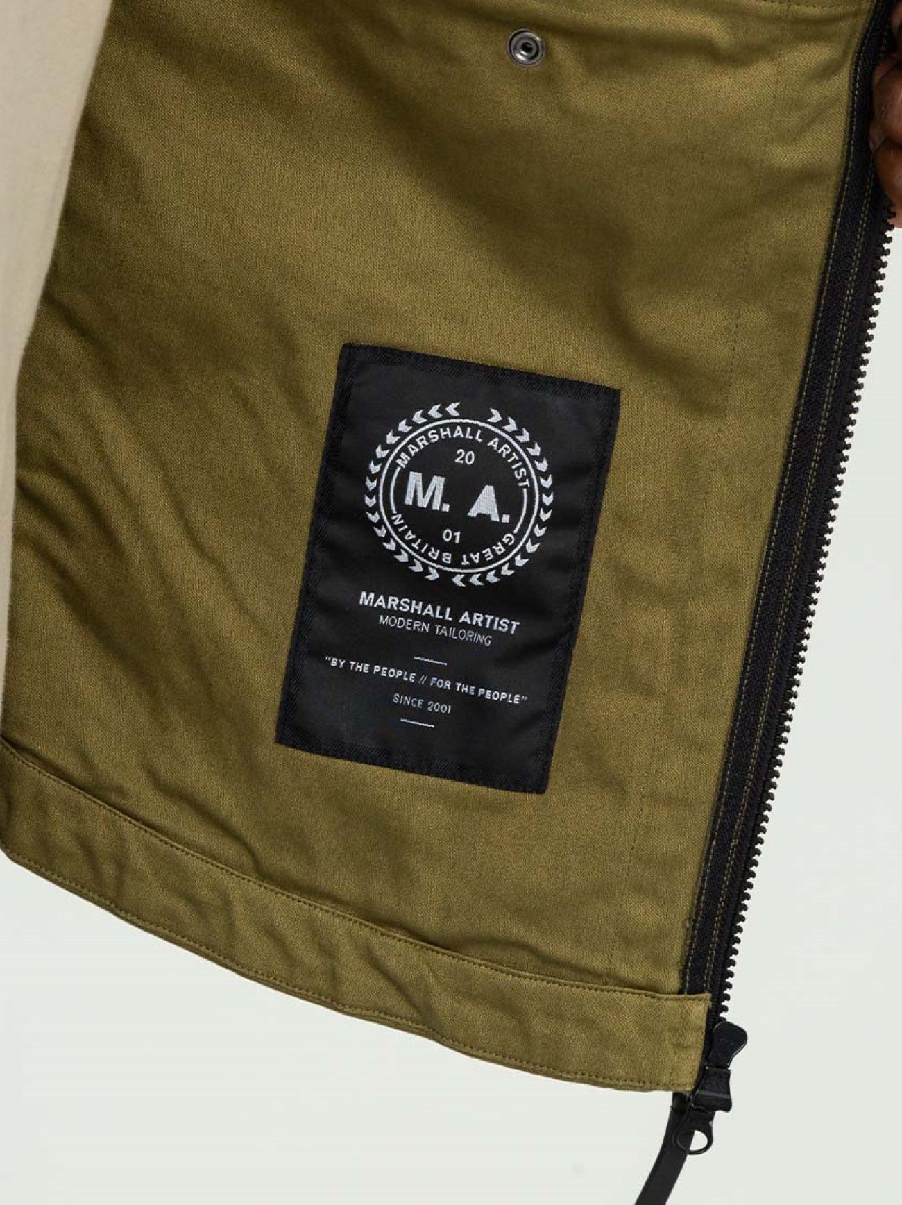 Mens Olive Battalglia Hoodie