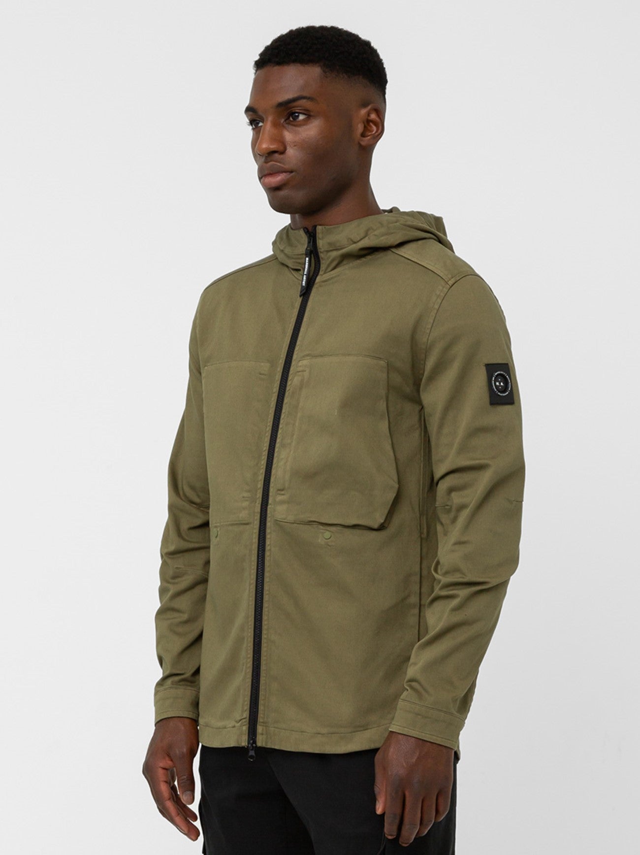 Mens Olive Battalglia Hoodie