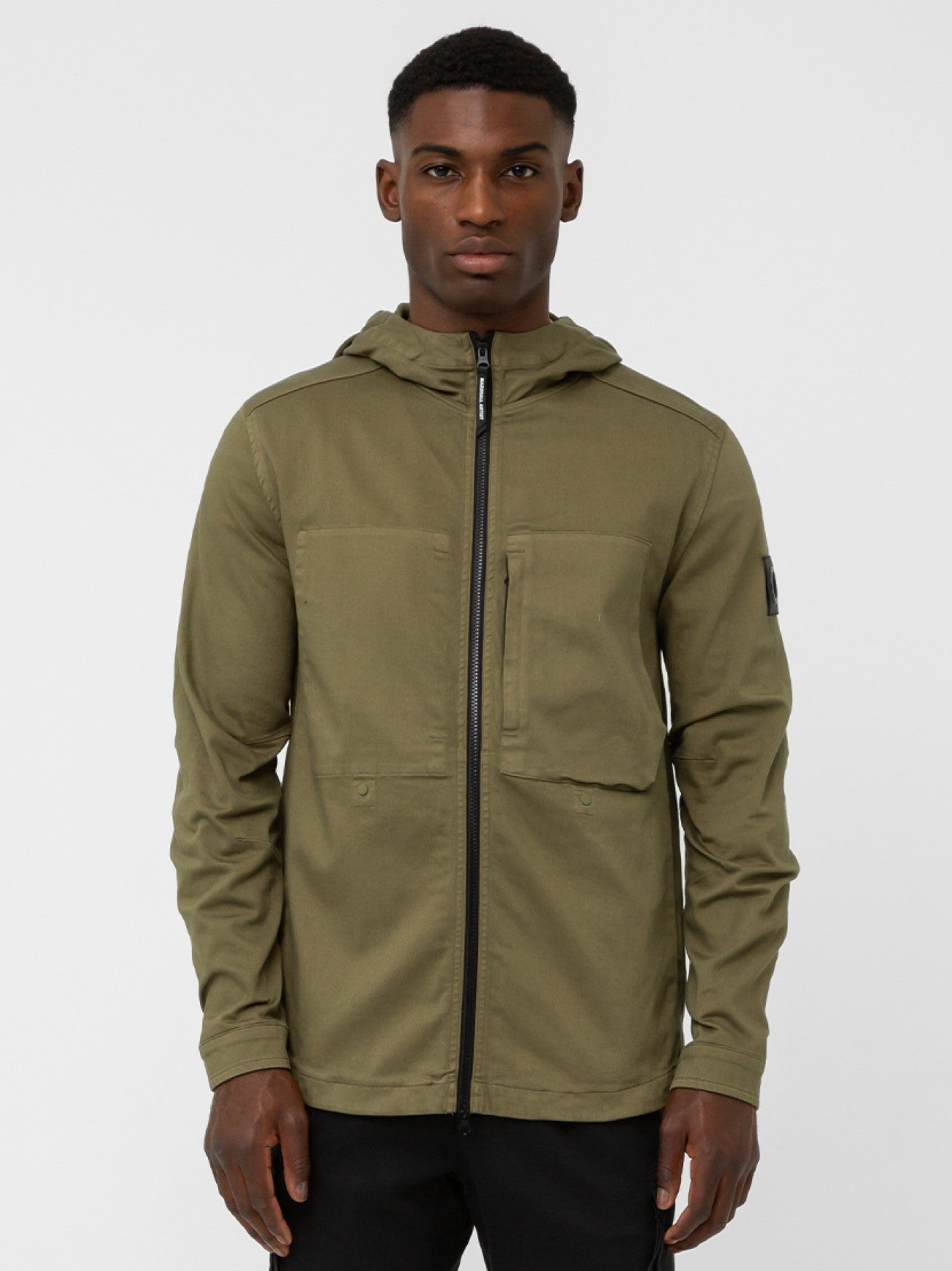 Mens Olive Battalglia Hoodie
