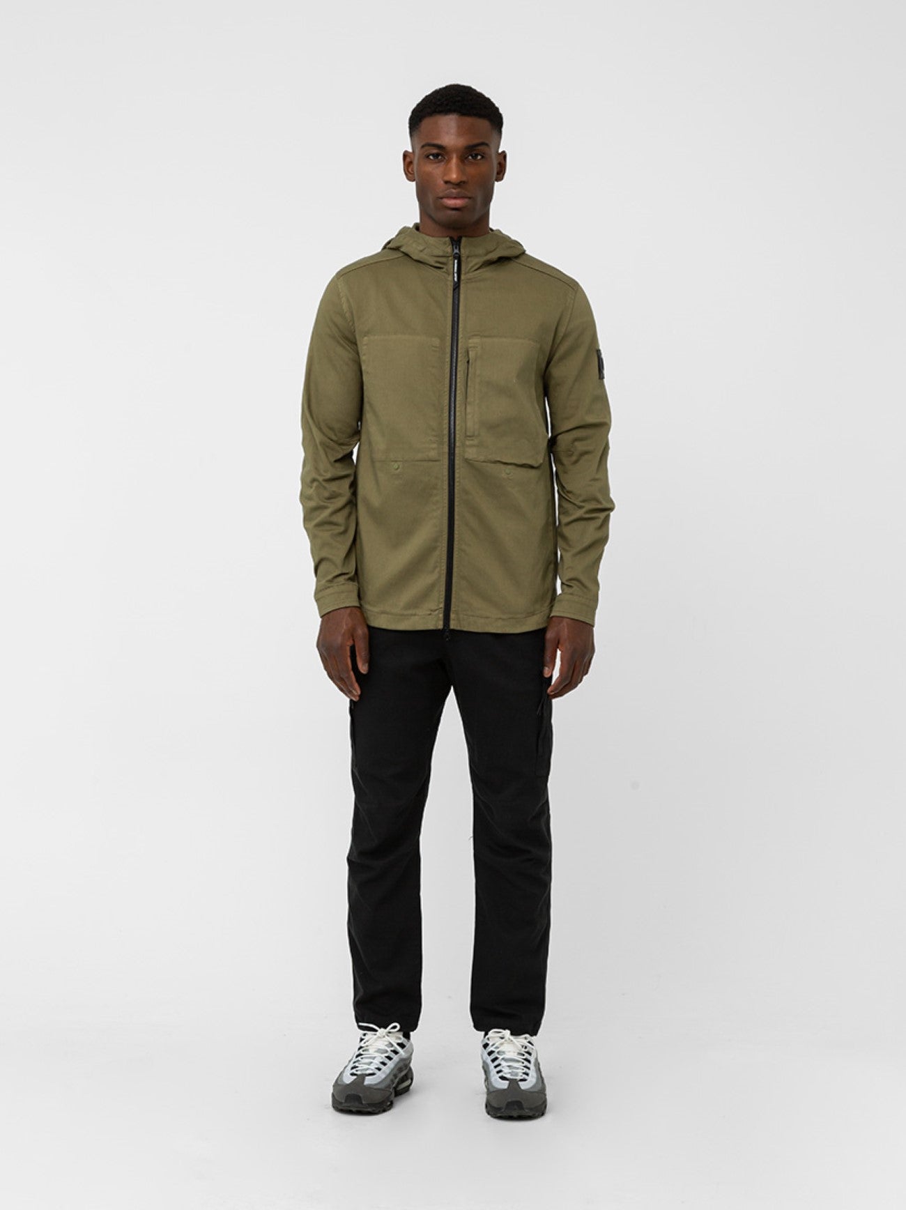 Mens Olive Battalglia Hoodie
