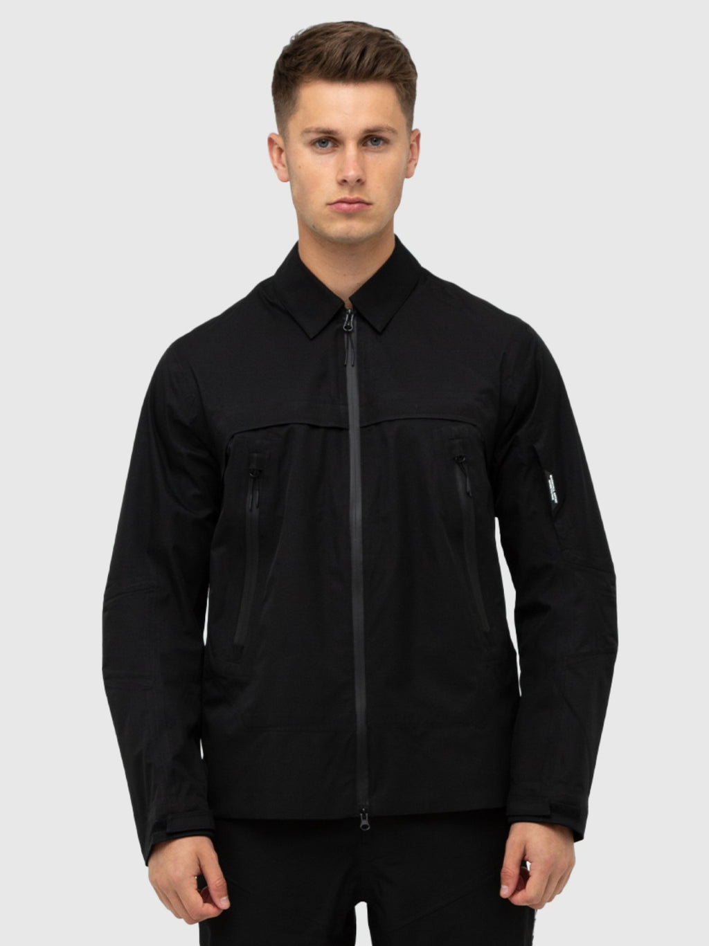 Mens Black Tecnica Overshirt