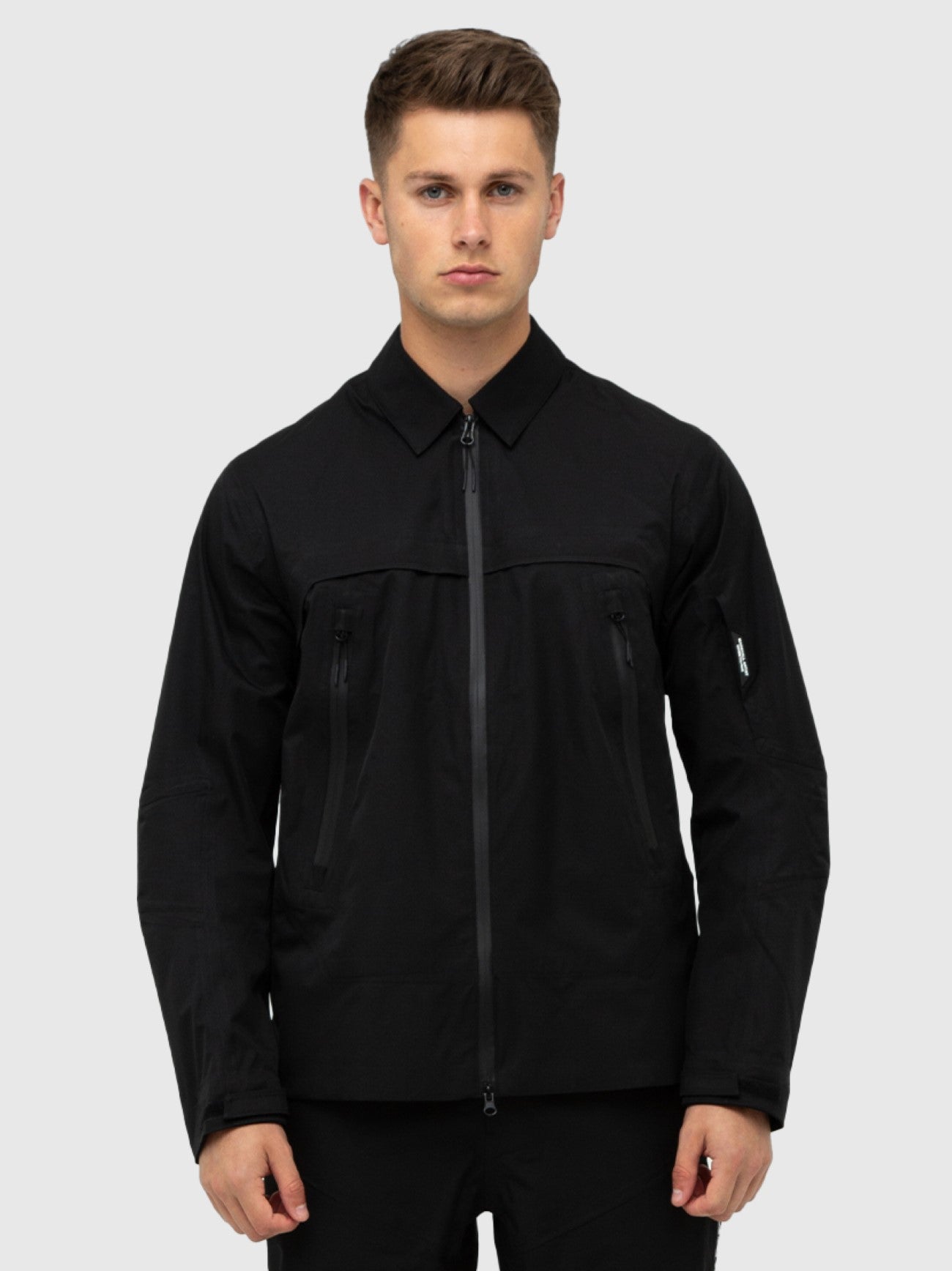 Mens Black Tecnica Overshirt
