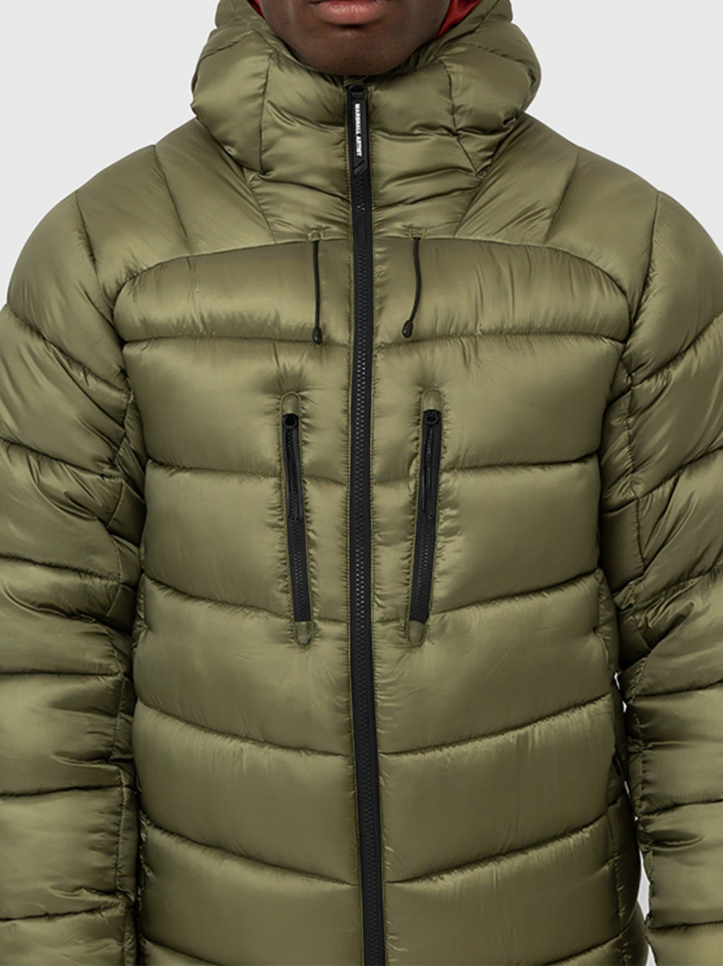 Mens Olive Avalanche Bubble Jacket