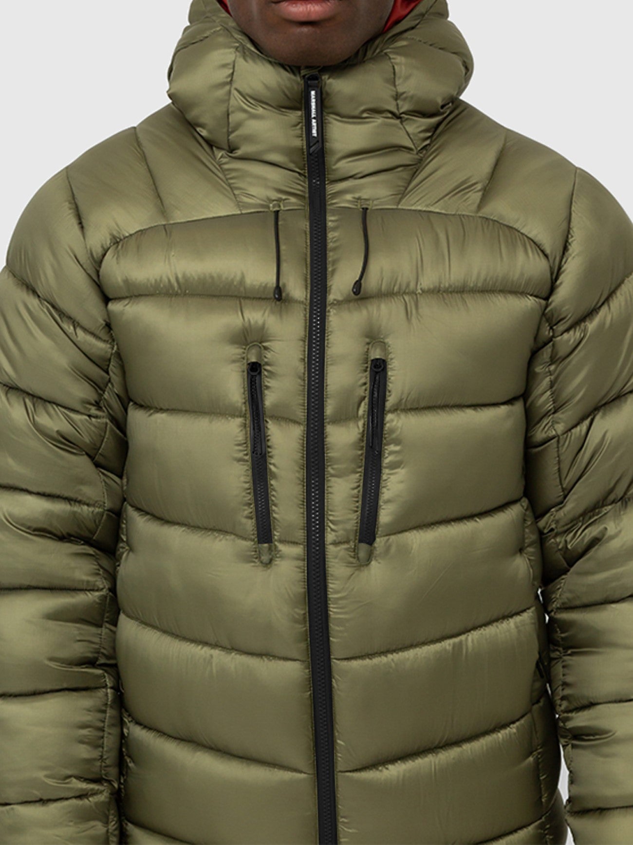 Mens Olive Avalanche Bubble Jacket