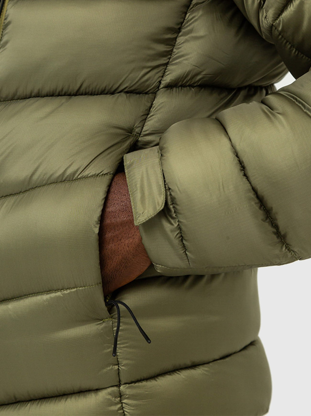 Mens Olive Avalanche Bubble Jacket