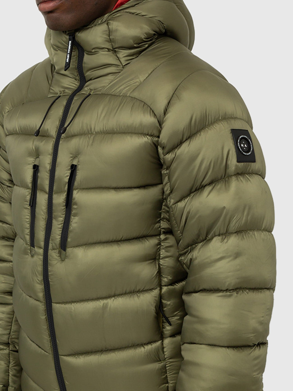 Mens Olive Avalanche Bubble Jacket