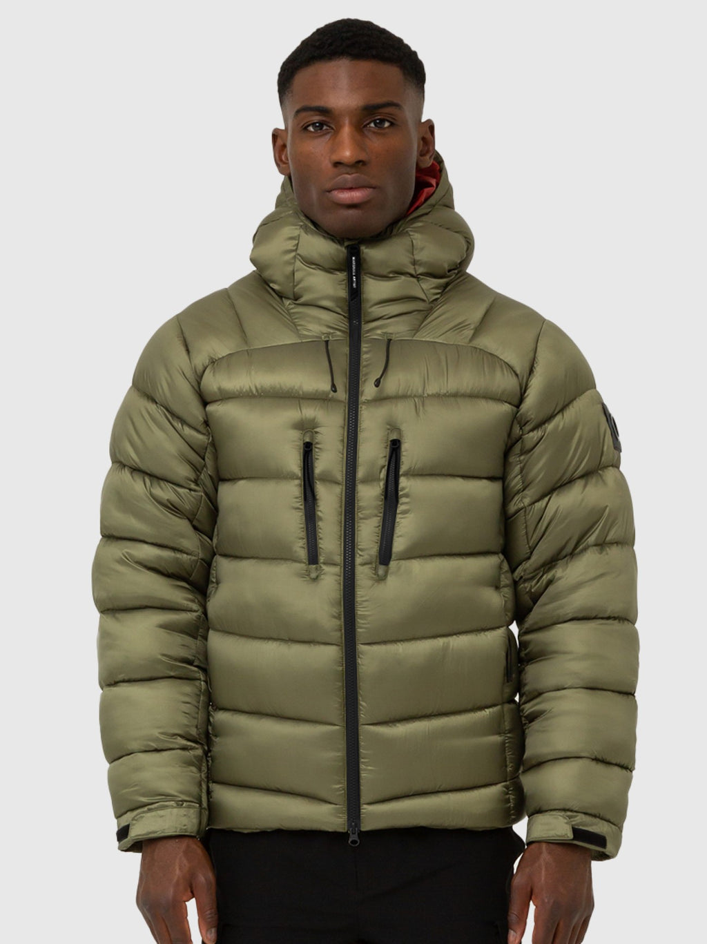 Mens Olive Avalanche Bubble Jacket