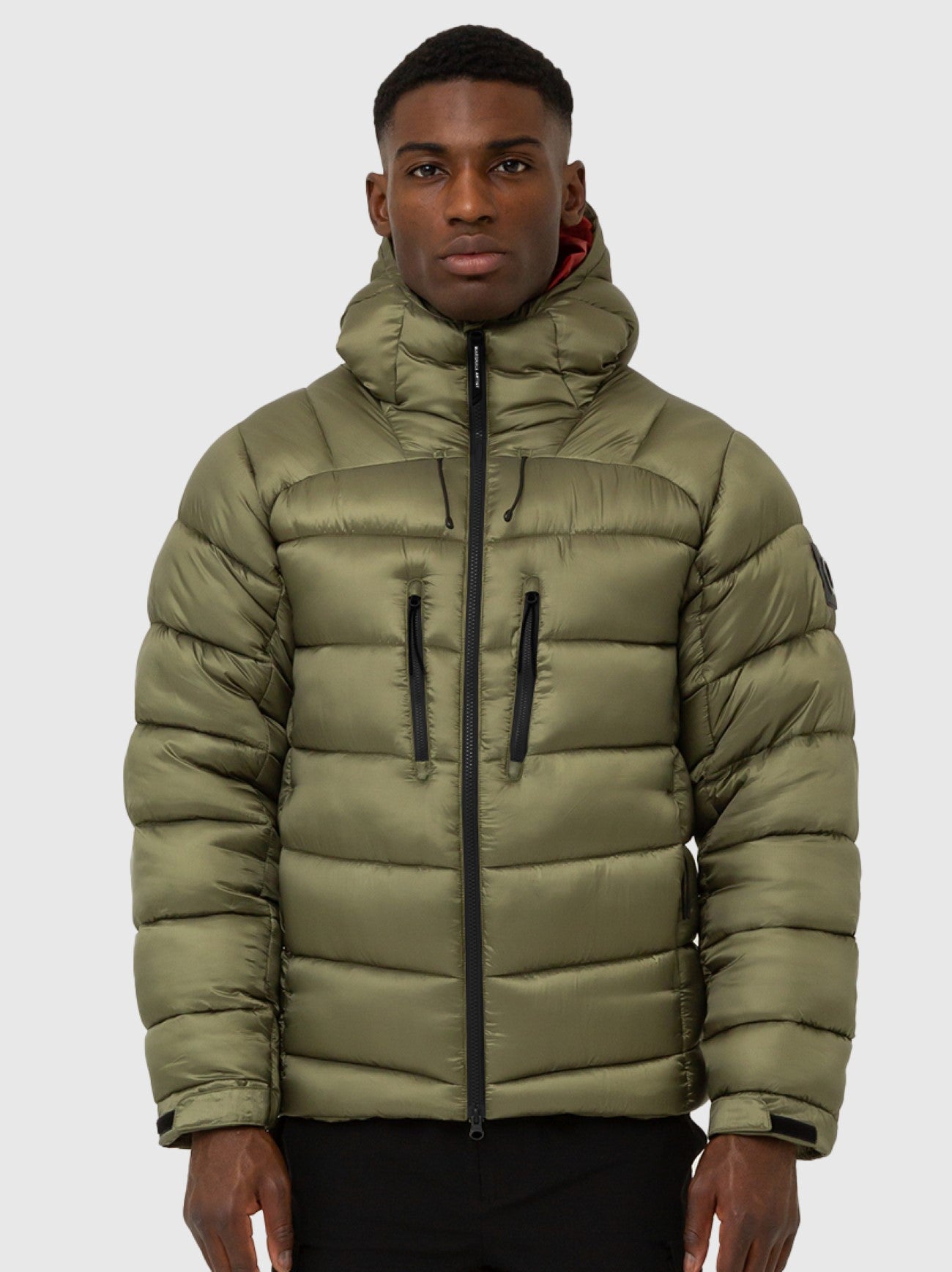 Mens Olive Avalanche Bubble Jacket