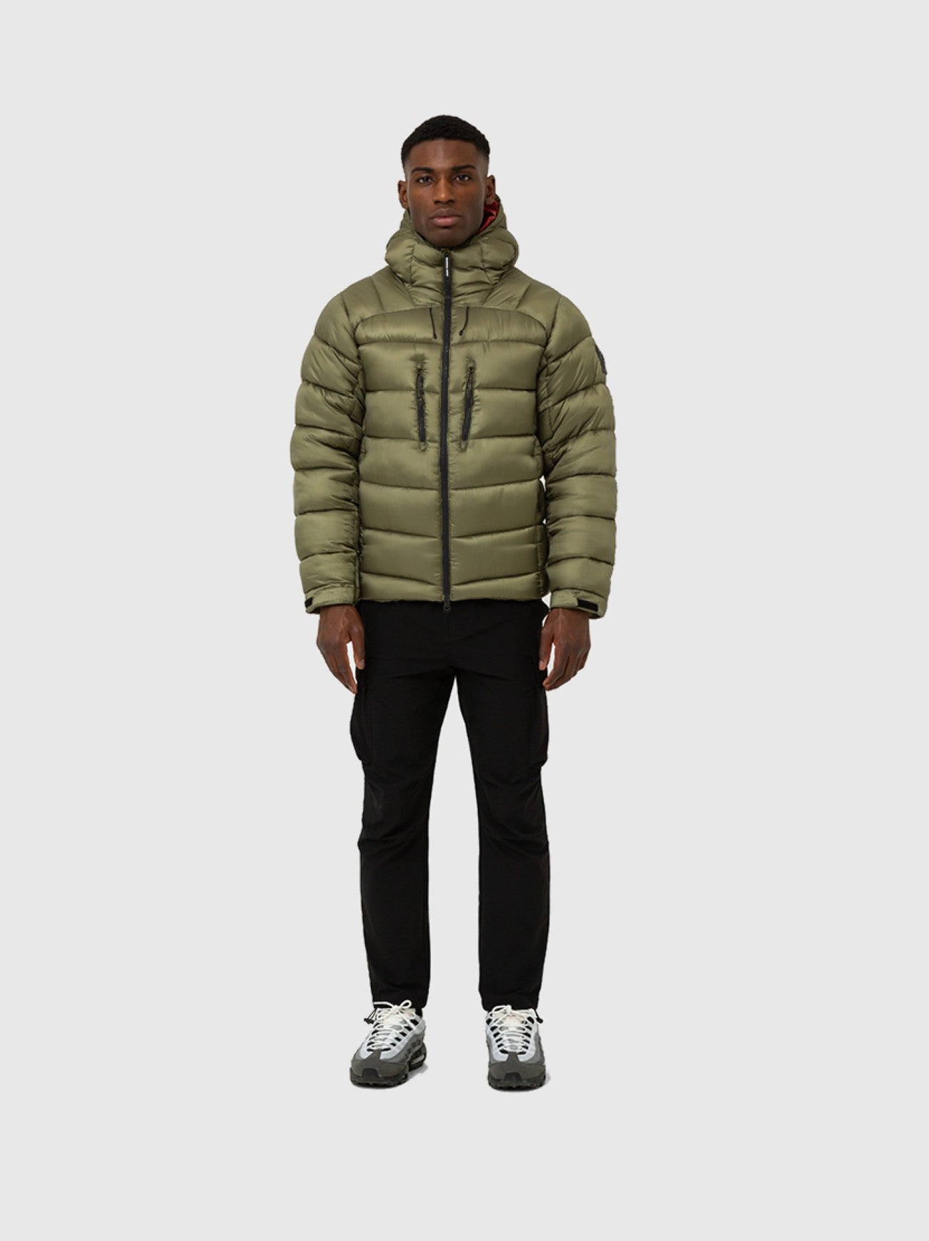 Mens Olive Avalanche Bubble Jacket