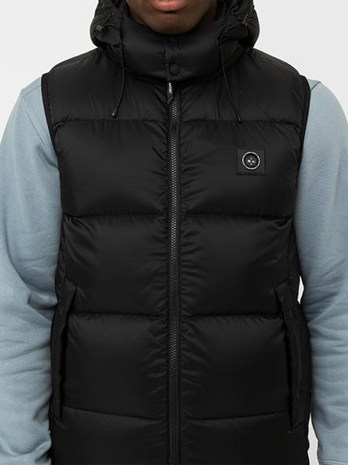 Mens Black Saint Ellias Bubble Vest