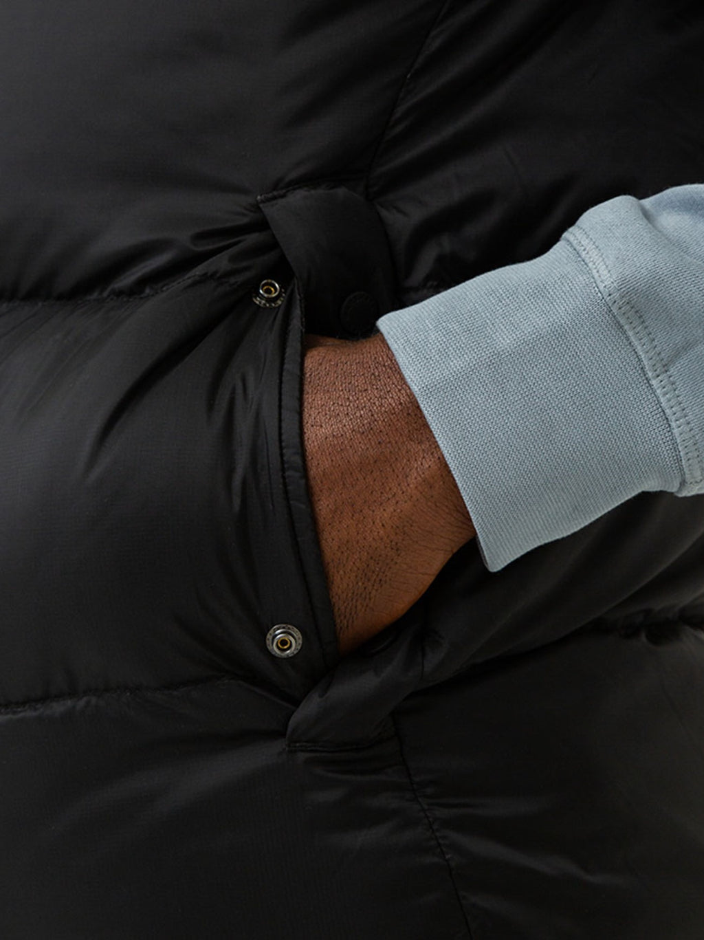 Mens Black Saint Ellias Bubble Vest