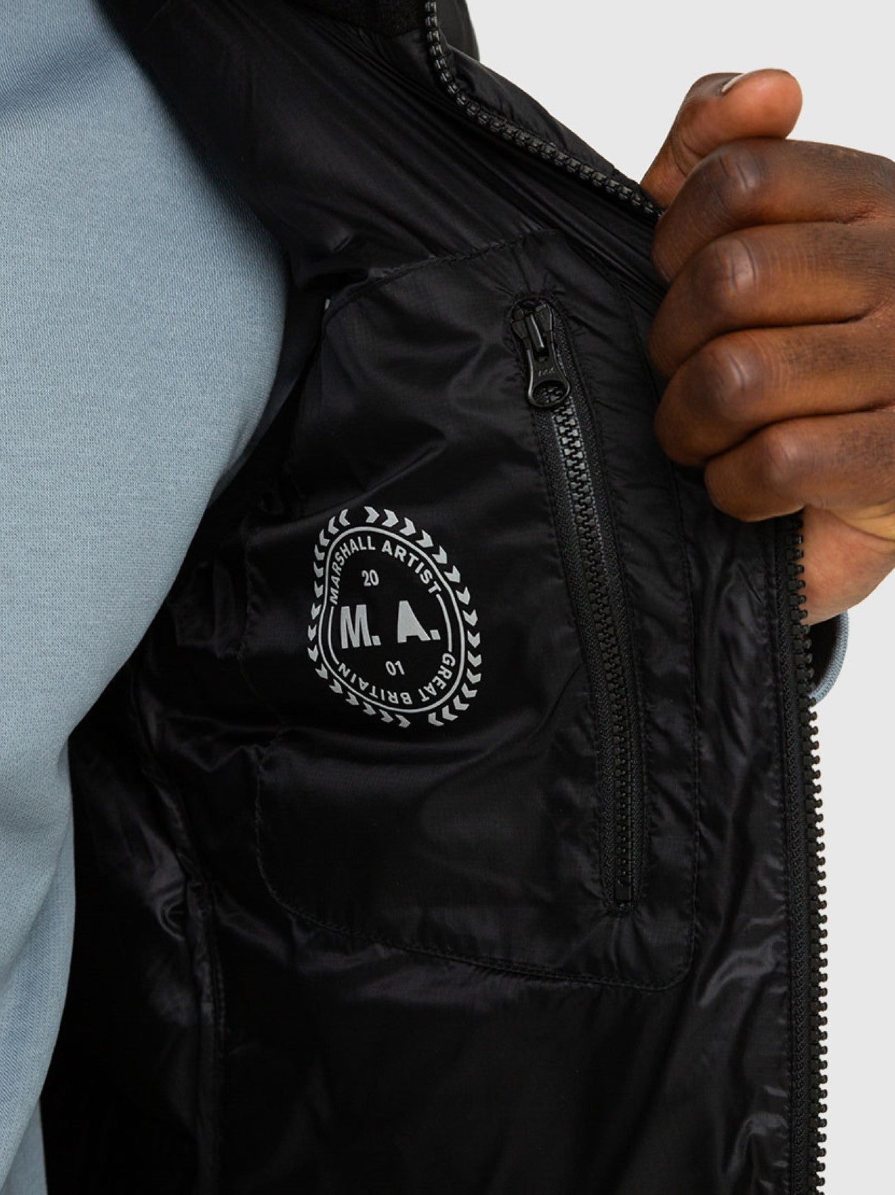 Mens Black Saint Ellias Bubble Vest